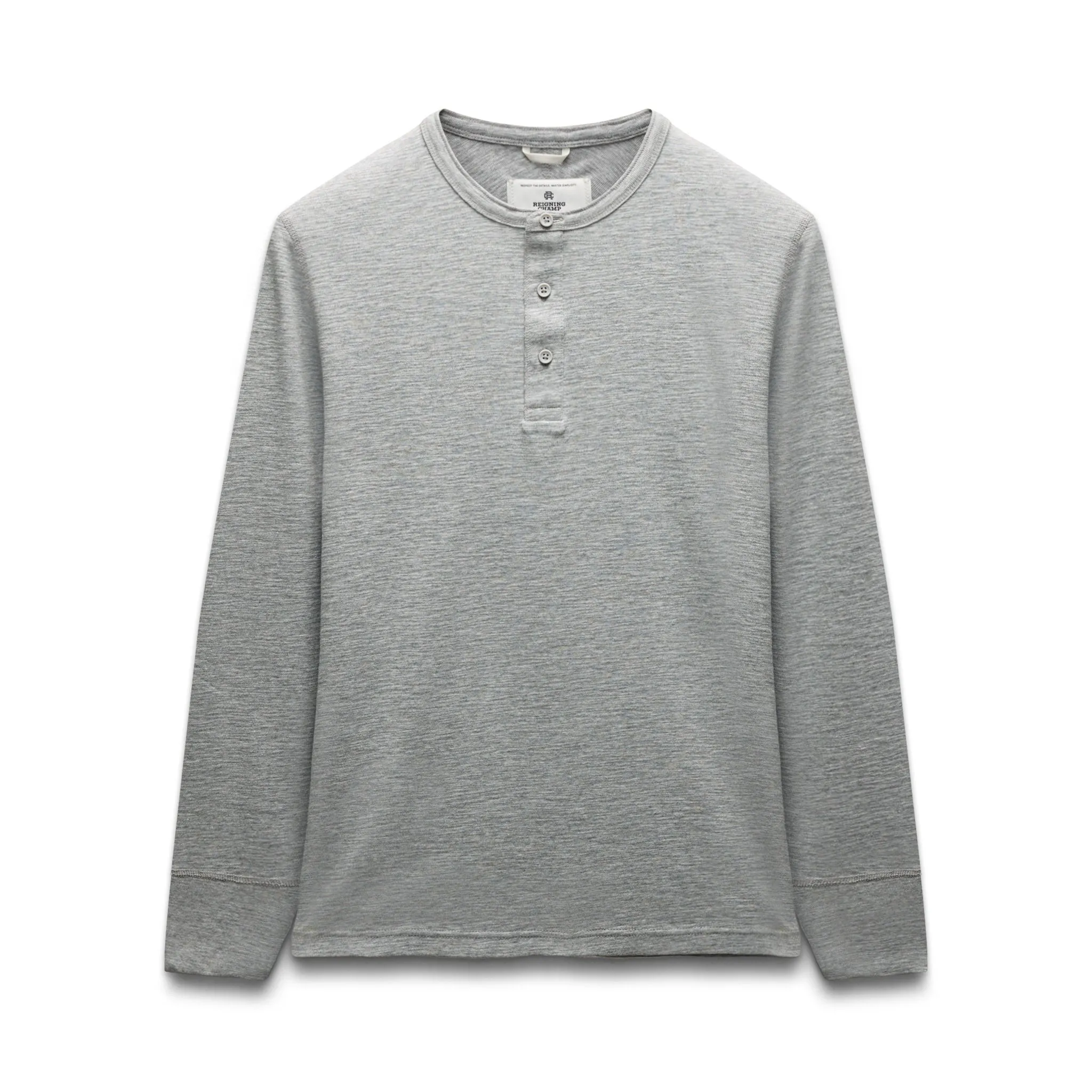 1X1 Slub Slim Henley sold by Reigning Champ