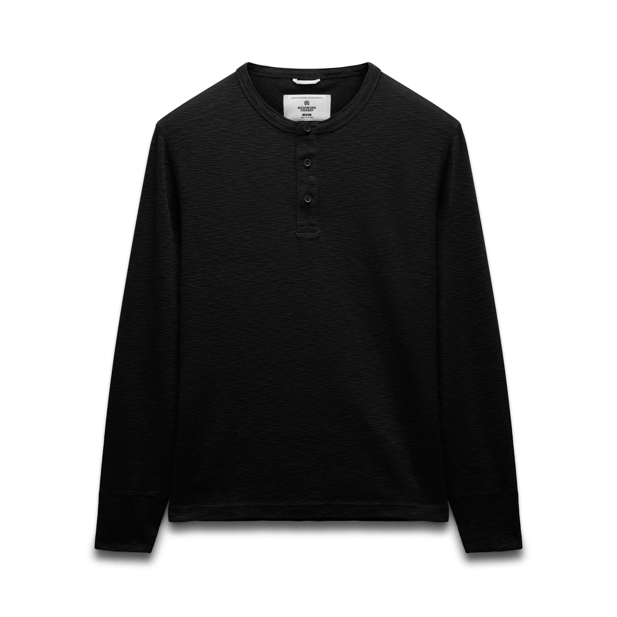 1X1 Slub Slim Henley sold by Reigning Champ