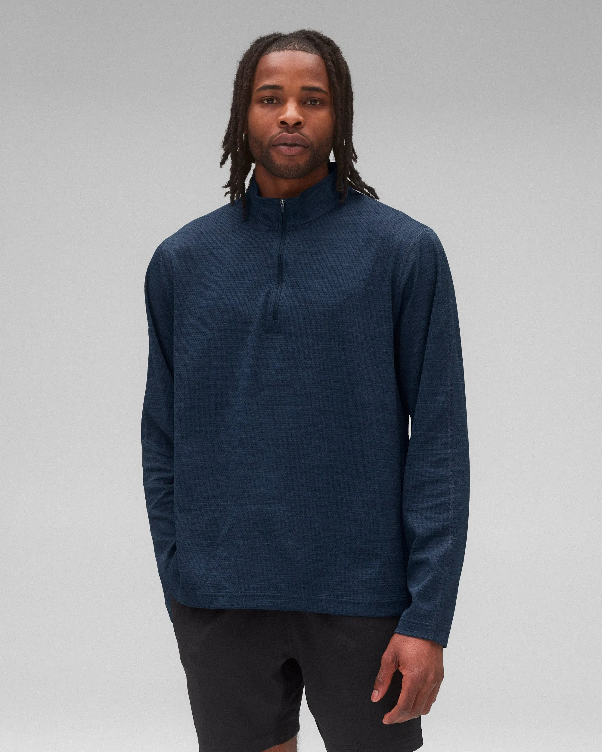 Solotex Mesh Tiebreak Standard Quarter Zip sold by Reigning Champ product image thumbnail 2