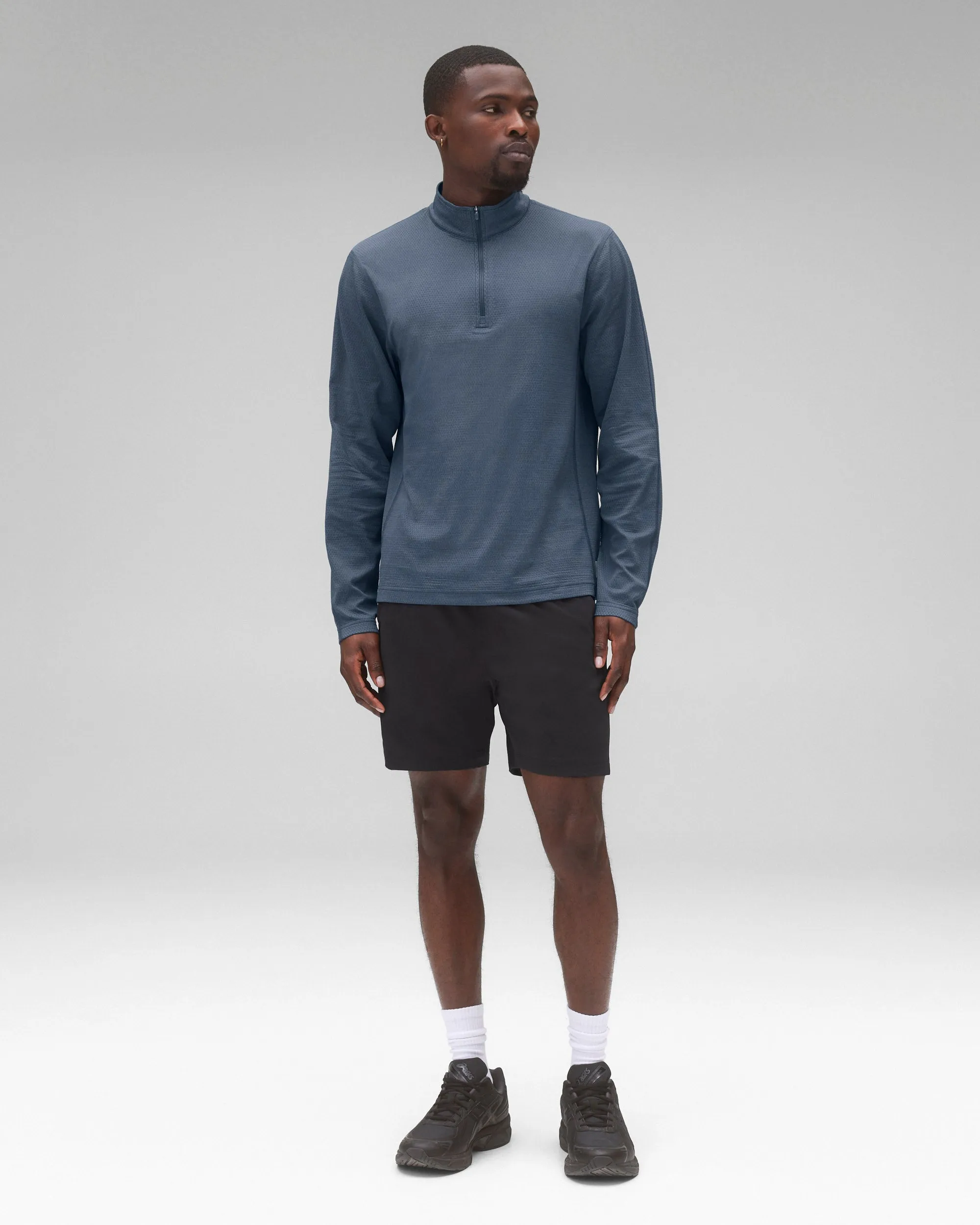 Solotex Mesh Tiebreak Standard Quarter Zip sold by Reigning Champ product image thumbnail 3