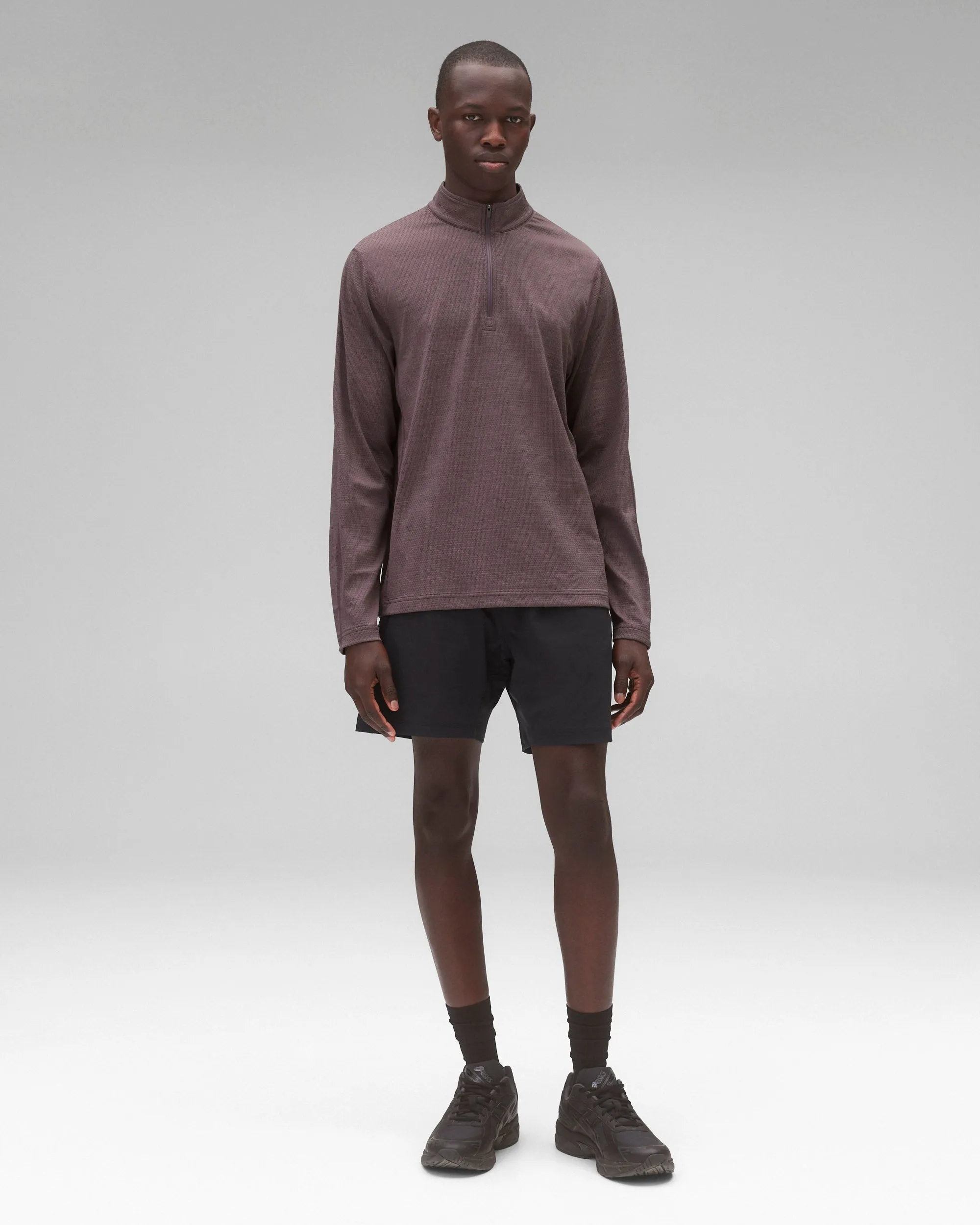 Solotex Mesh Tiebreak Standard Quarter Zip sold by Reigning Champ product image thumbnail 3