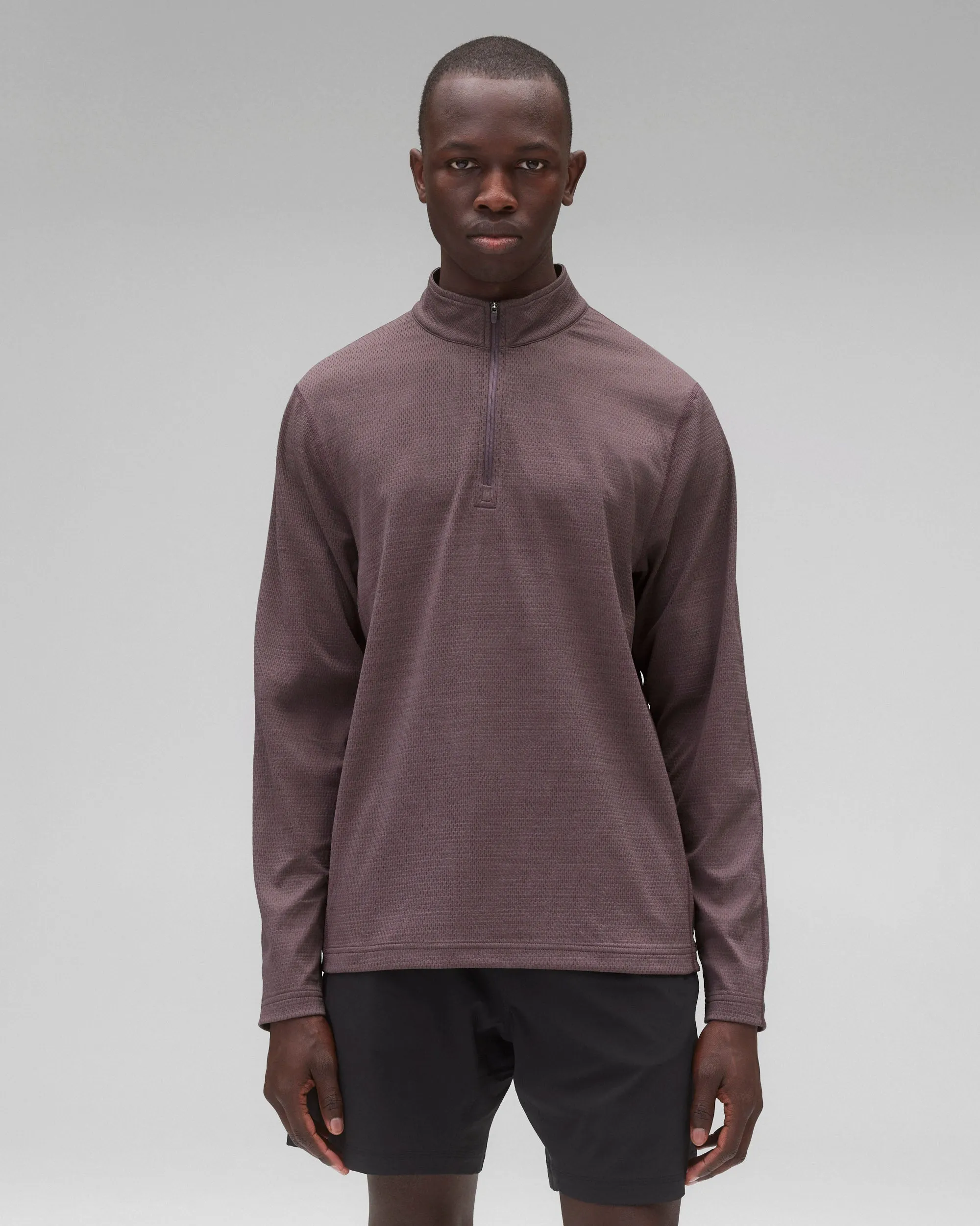 Solotex Mesh Tiebreak Standard Quarter Zip sold by Reigning Champ product image thumbnail 2