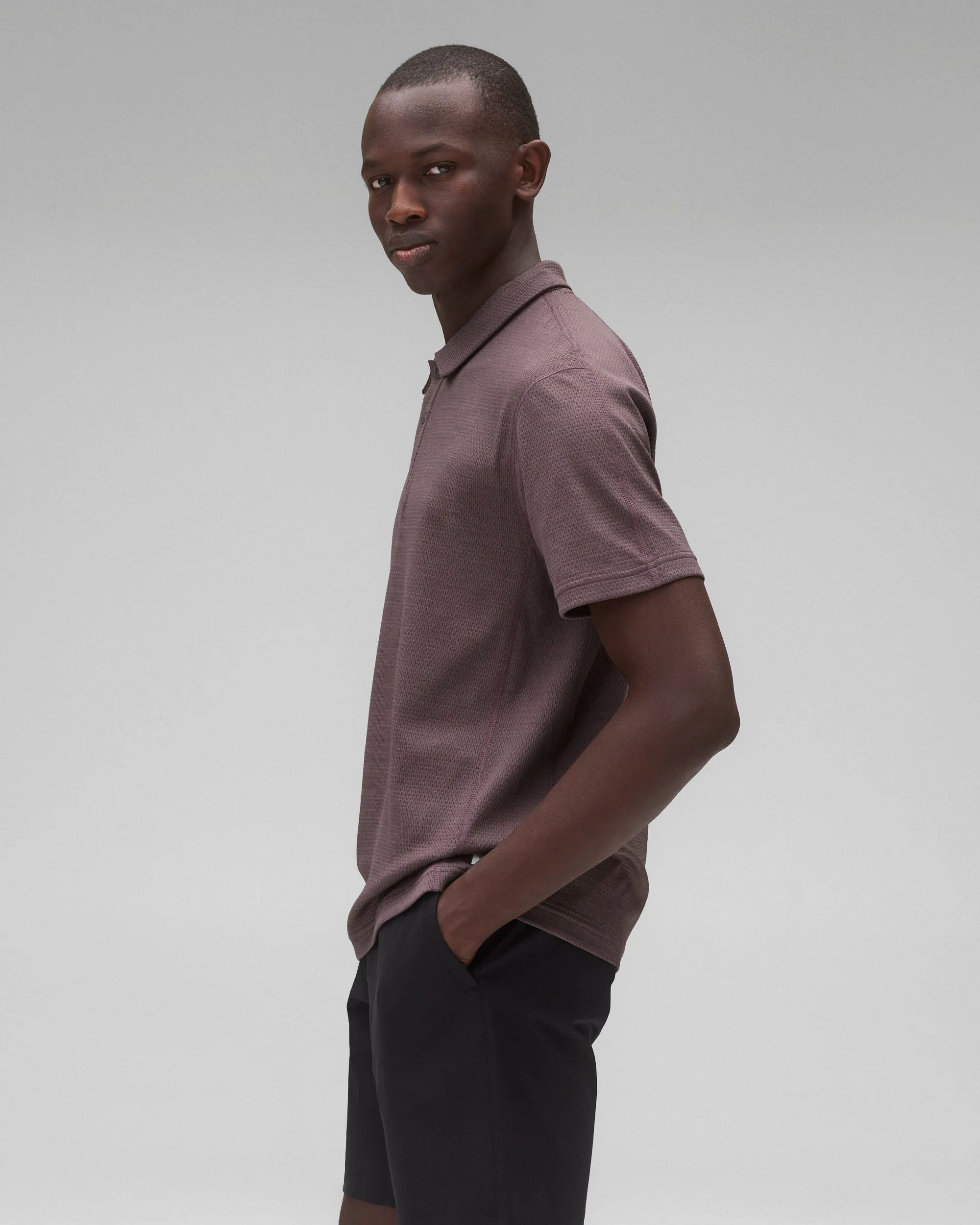 Solotex Mesh Tiebreak Standard Polo sold by Reigning Champ product image thumbnail 4