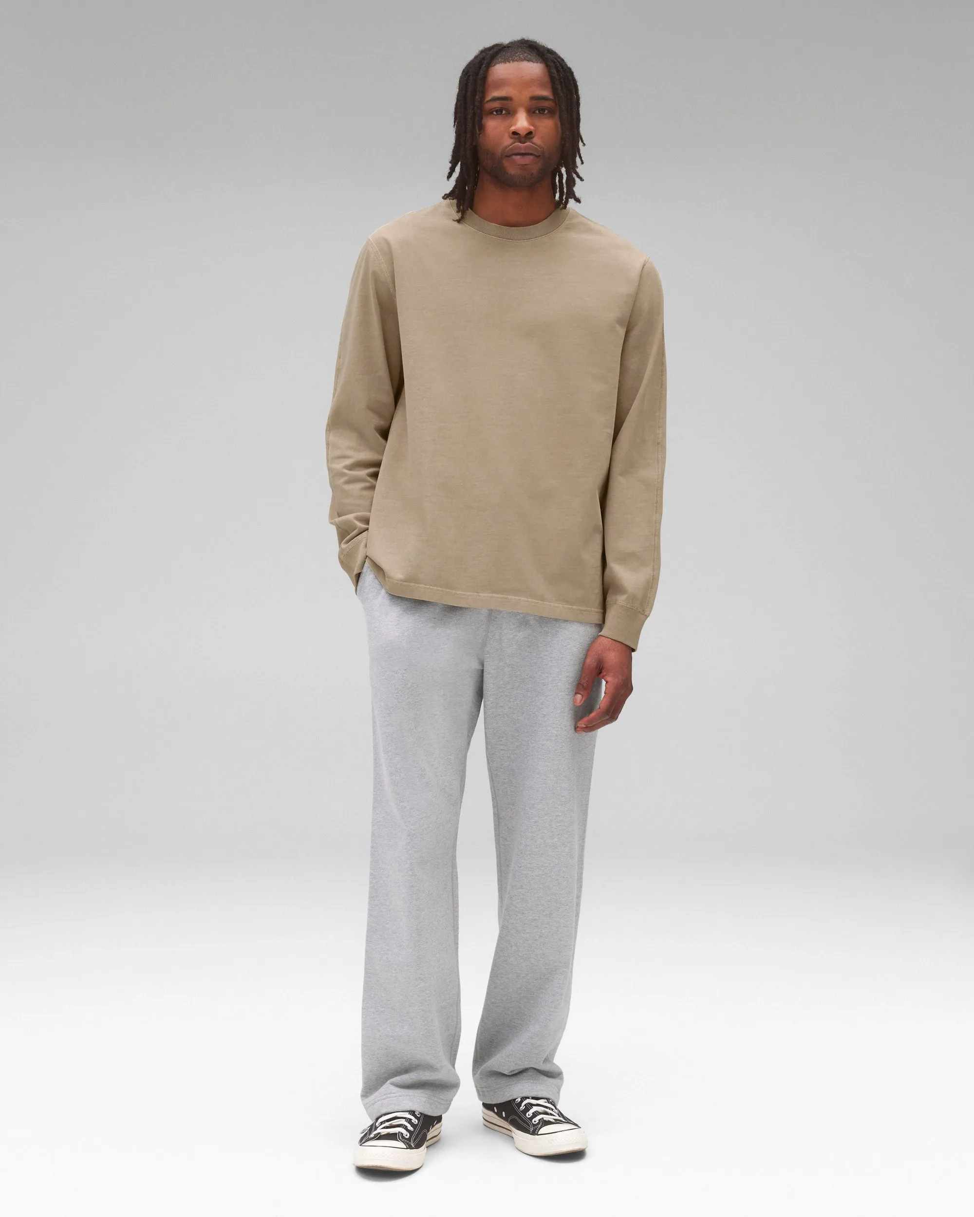 Midweight Jersey Fadeaway Standard Long Sleeve sold by Reigning Champ product image thumbnail 3