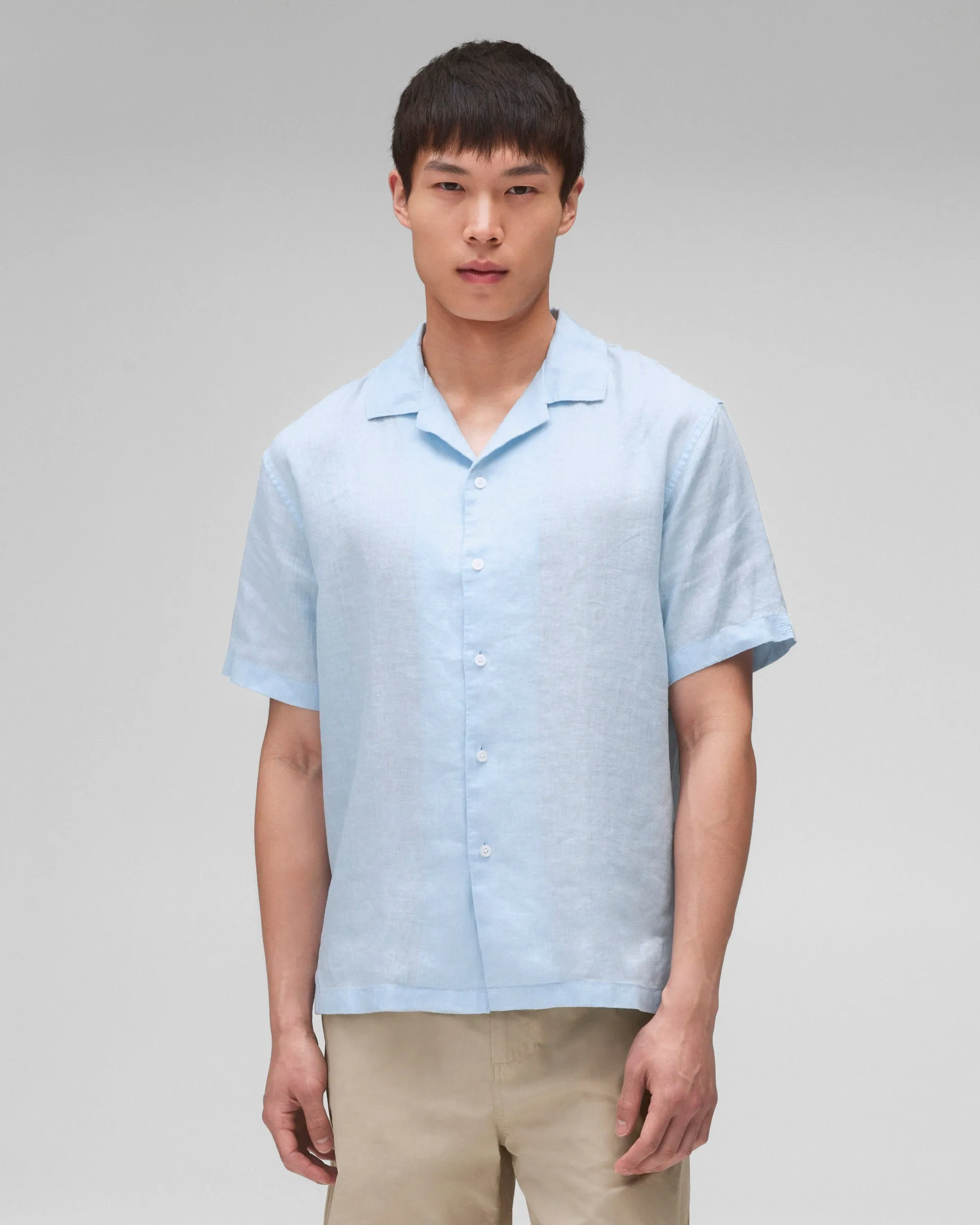 Linen Retreat Relaxed Camp Shirt sold by Reigning Champ product image thumbnail 2