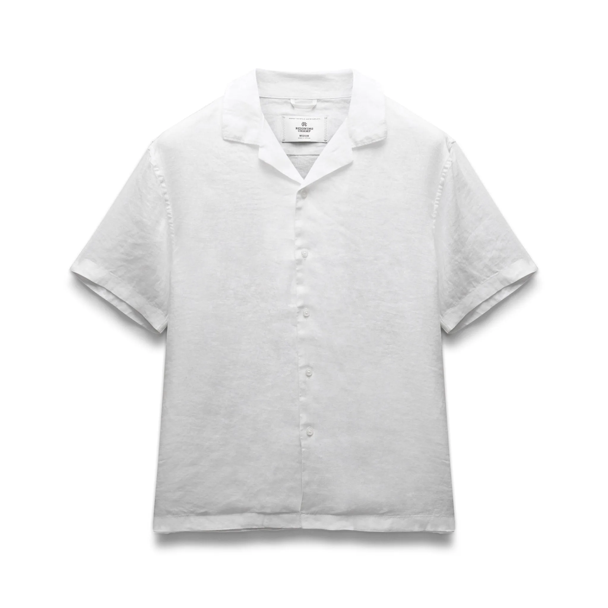 Linen Retreat Relaxed Camp Shirt sold by Reigning Champ