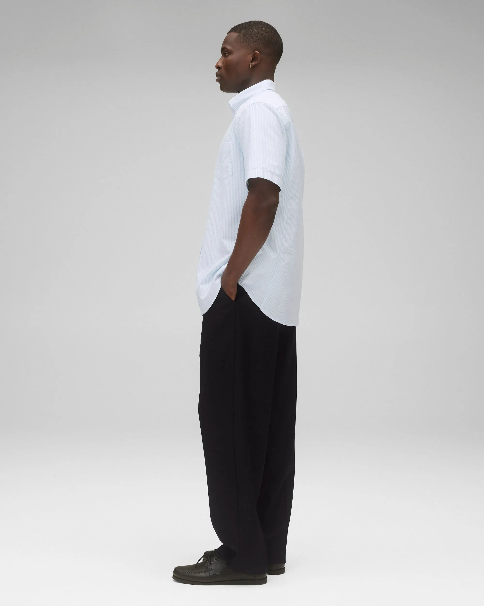 Cotton Oxford Prep Standard Short Sleeve Shirt sold by Reigning Champ product image thumbnail 4