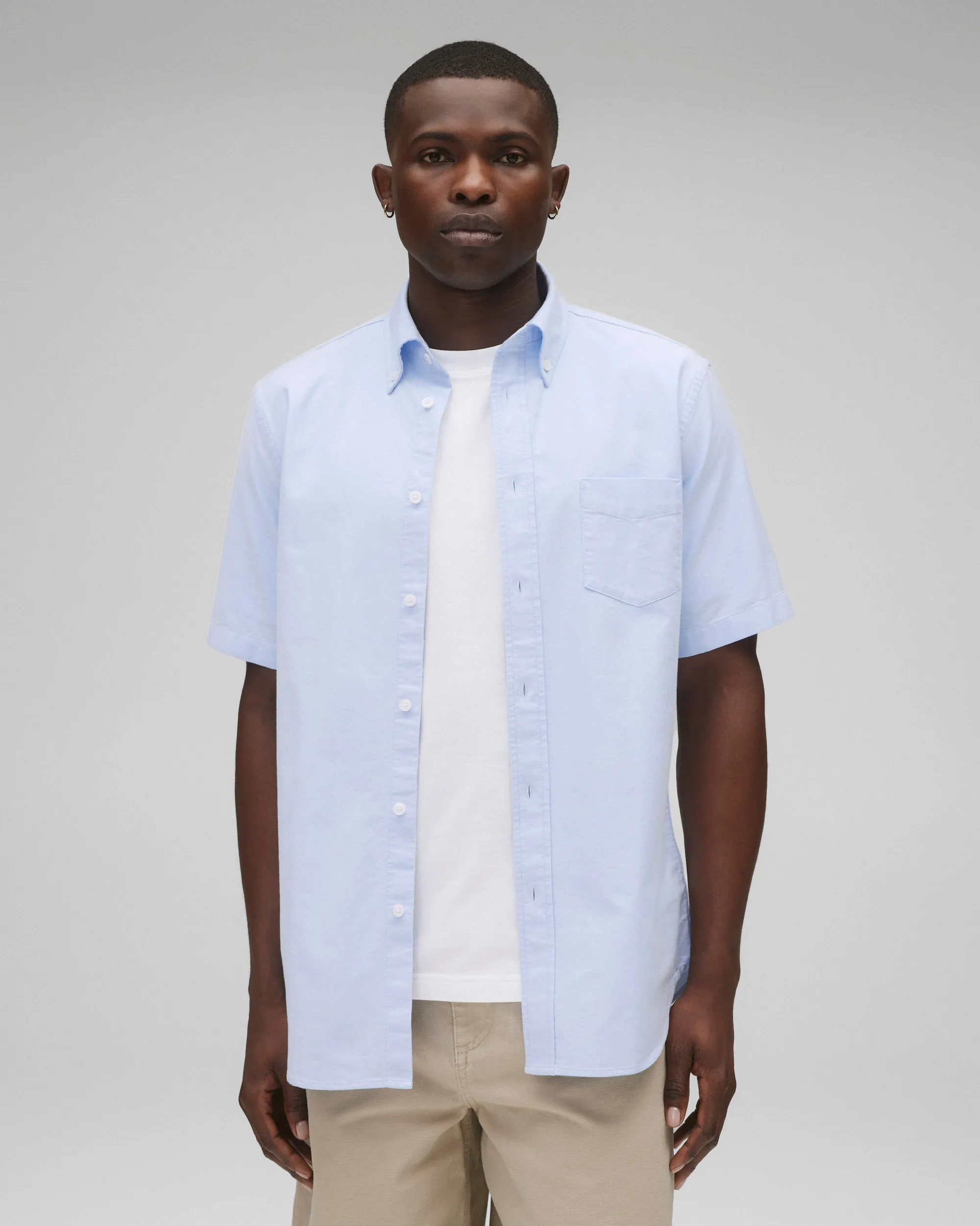 Cotton Oxford Prep Standard Short Sleeve Shirt sold by Reigning Champ product image thumbnail 2