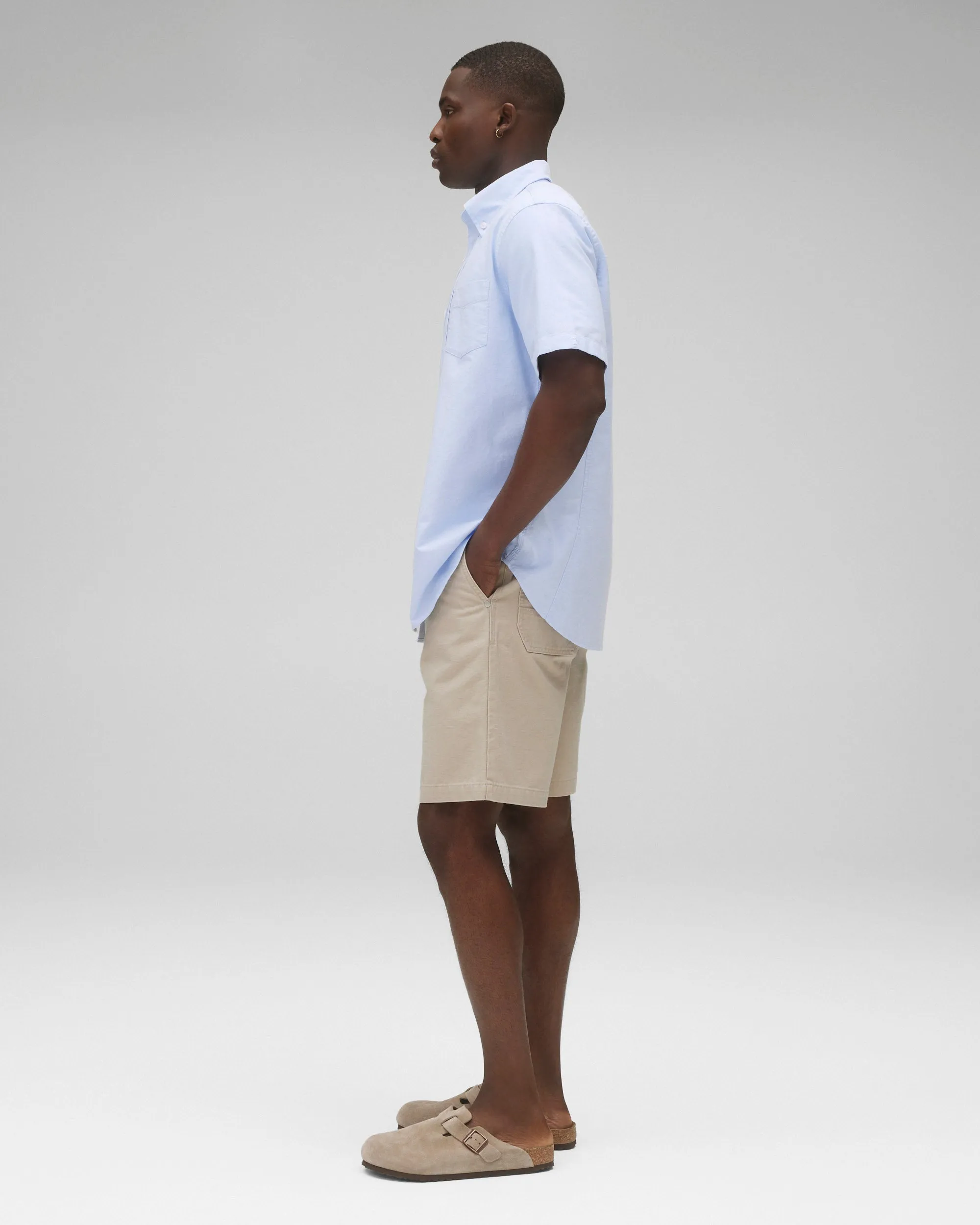 Cotton Oxford Prep Standard Short Sleeve Shirt sold by Reigning Champ product image thumbnail 4