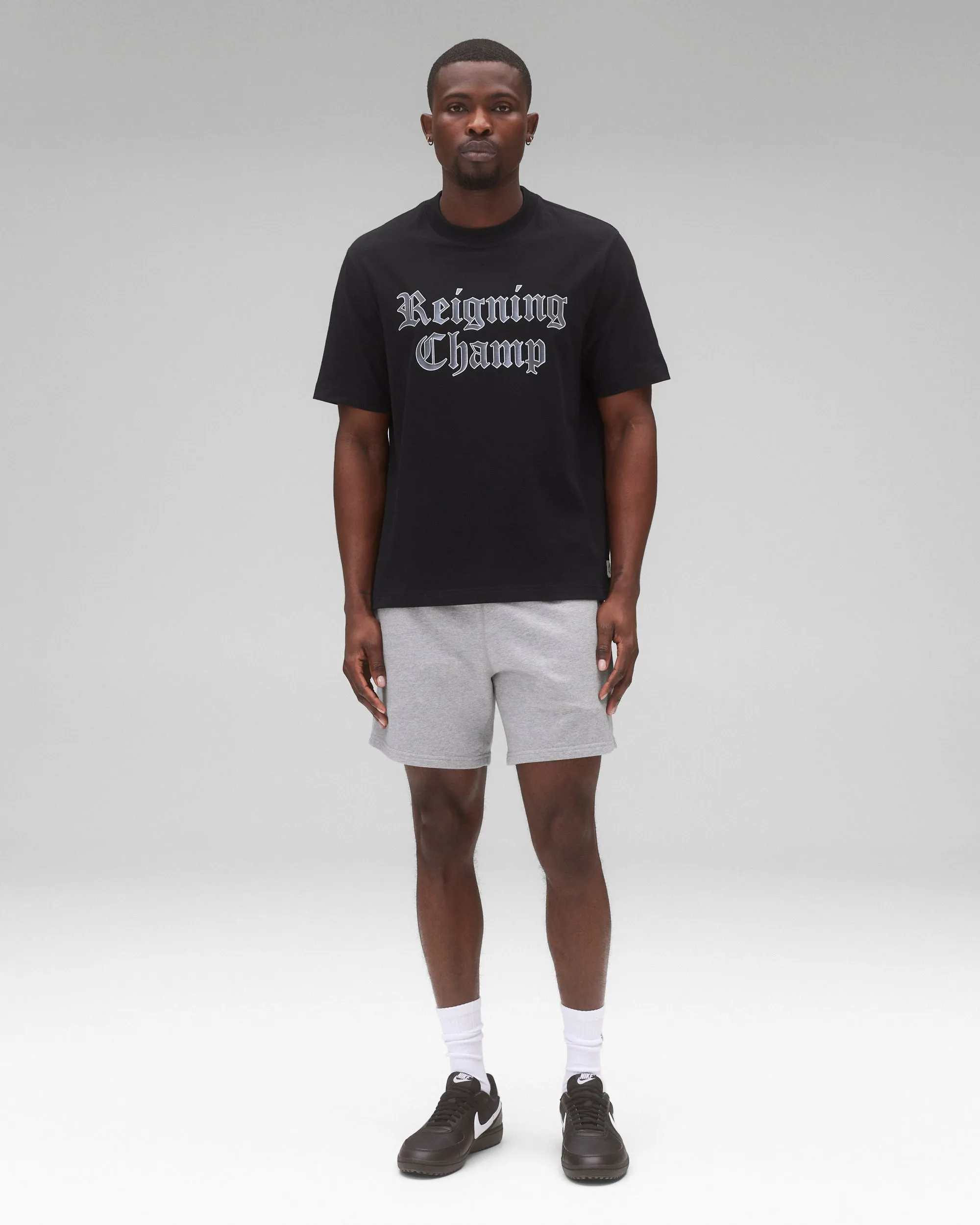 Midweight Jersey Old English OG T-Shirt sold by Reigning Champ product image thumbnail 3