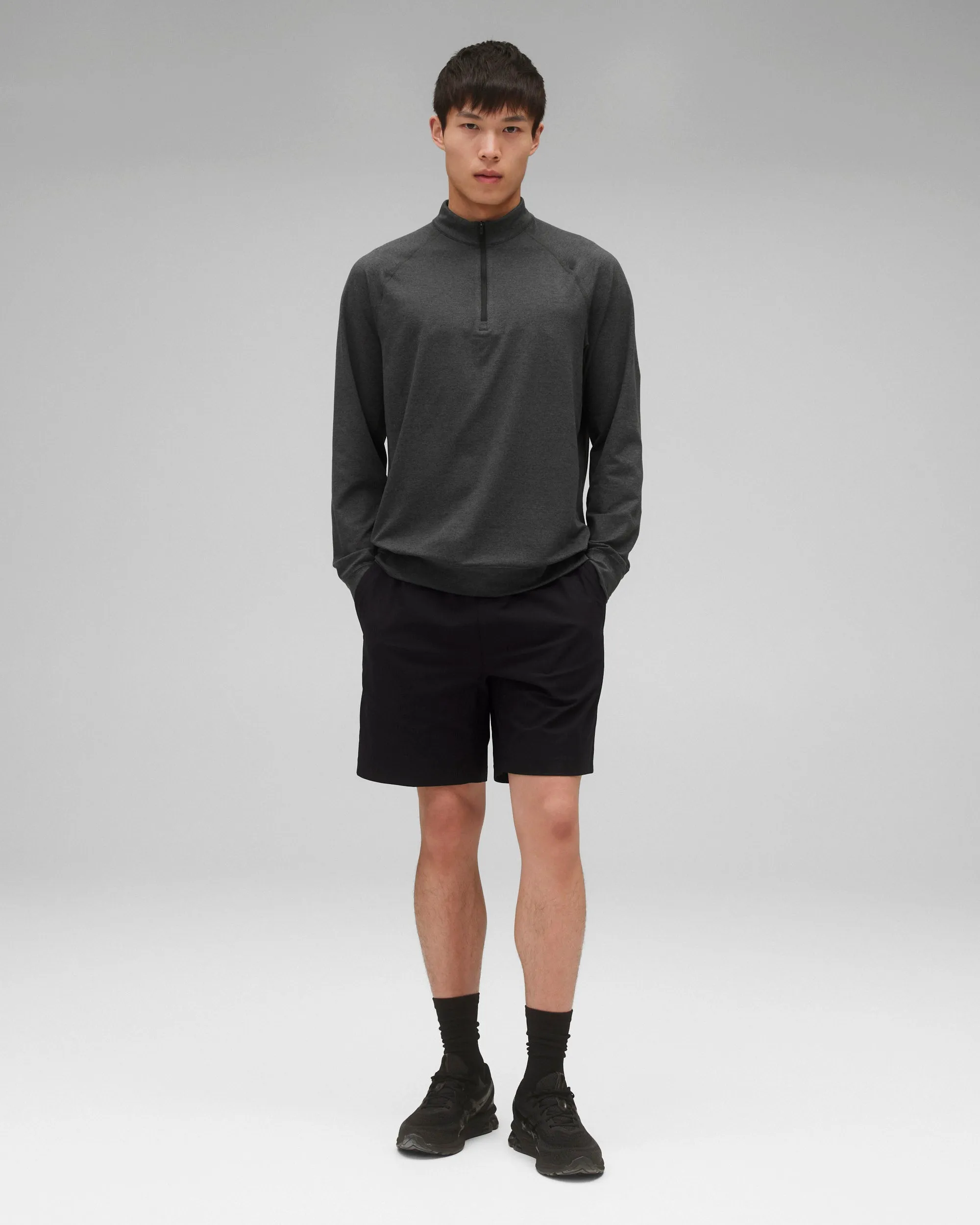Brushed Jersey Recovery Standard Quarter Zip sold by Reigning Champ product image thumbnail 3