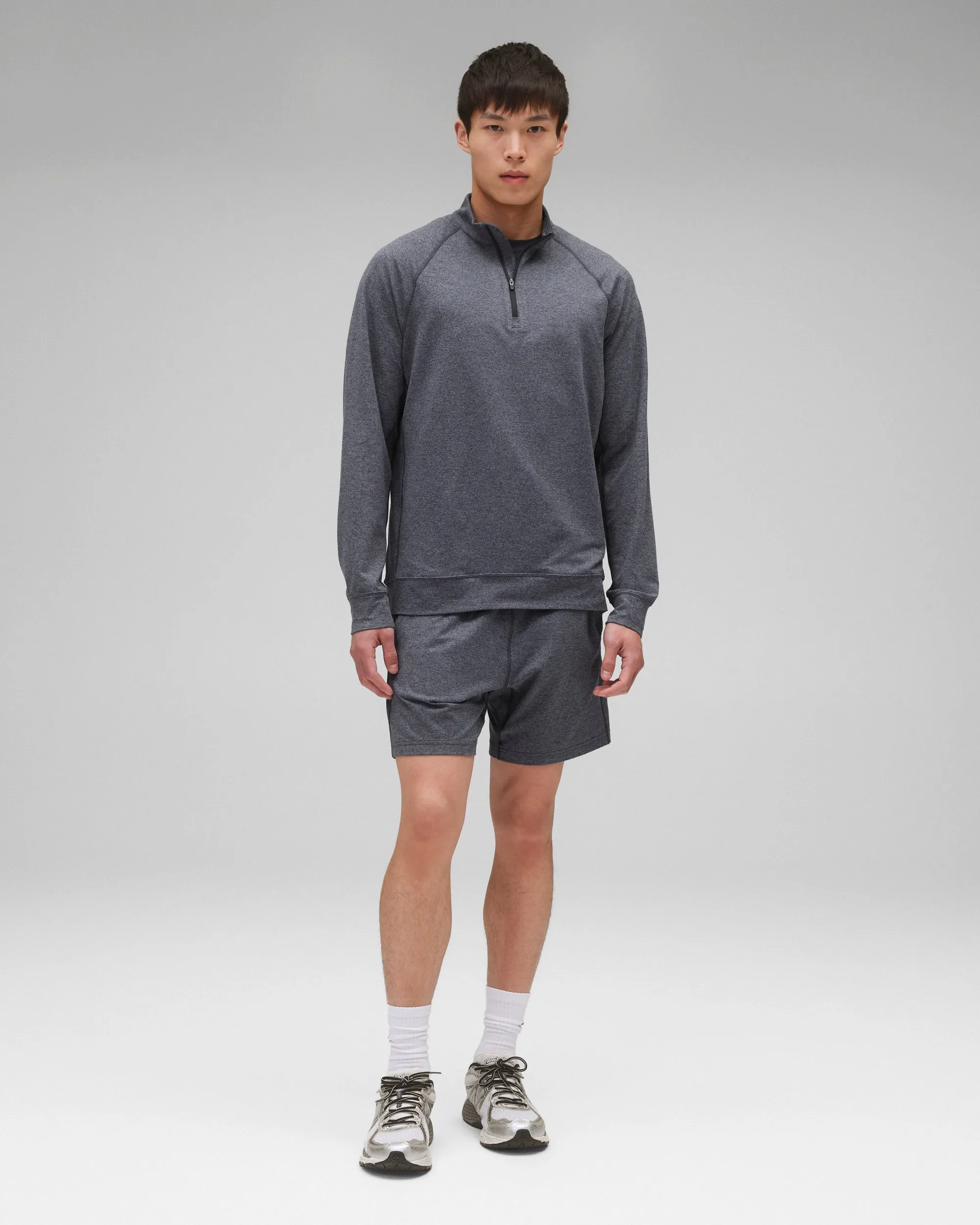 Brushed Jersey Recovery Standard Quarter Zip sold by Reigning Champ product image thumbnail 3
