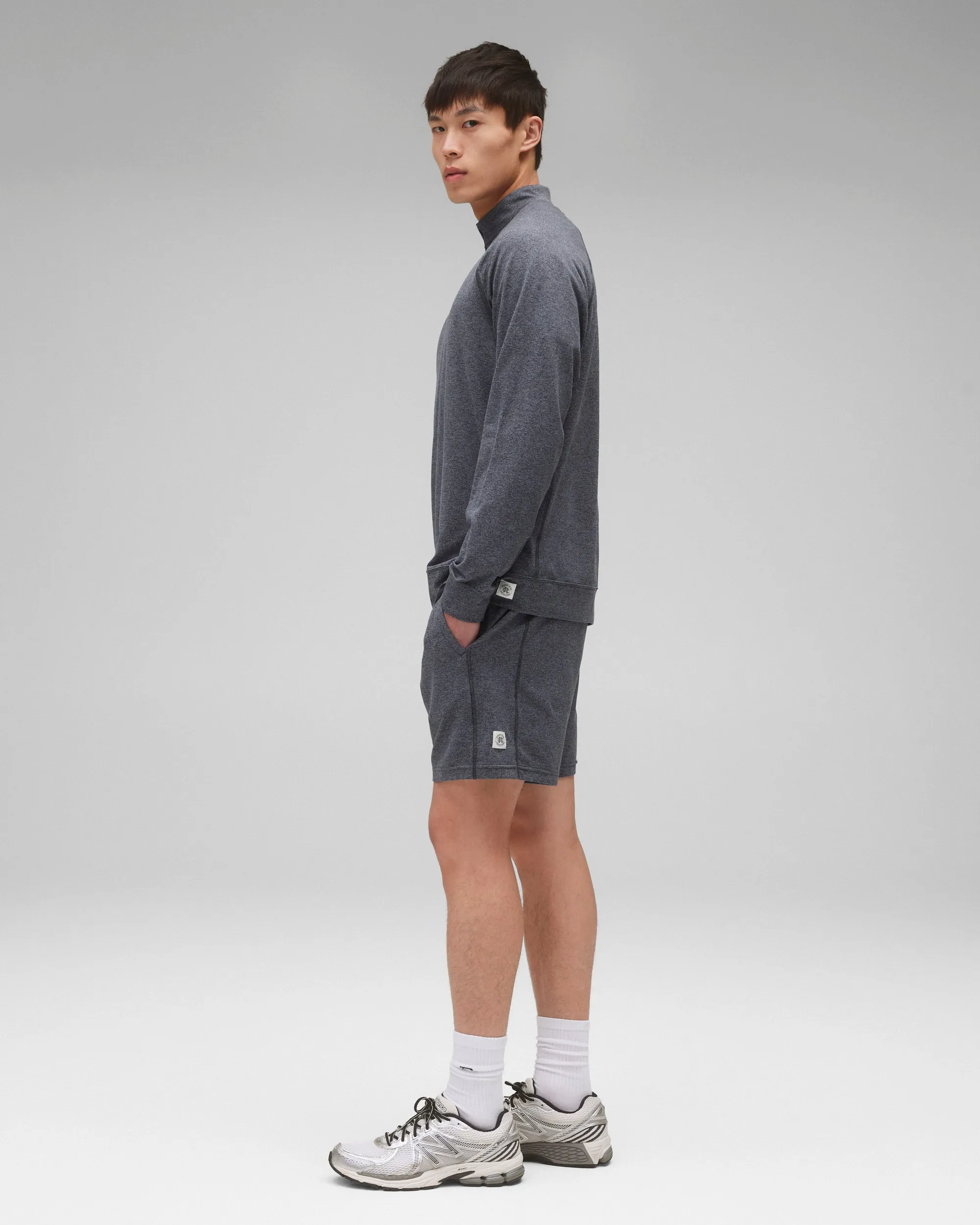 Brushed Jersey Recovery Standard Quarter Zip sold by Reigning Champ product image thumbnail 4
