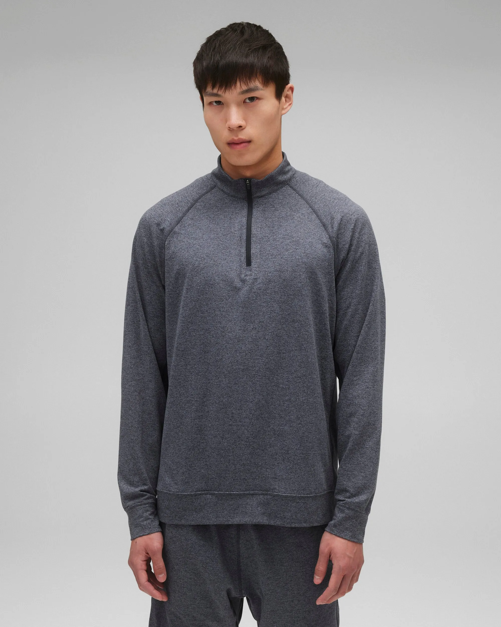 Brushed Jersey Recovery Standard Quarter Zip sold by Reigning Champ product image thumbnail 2