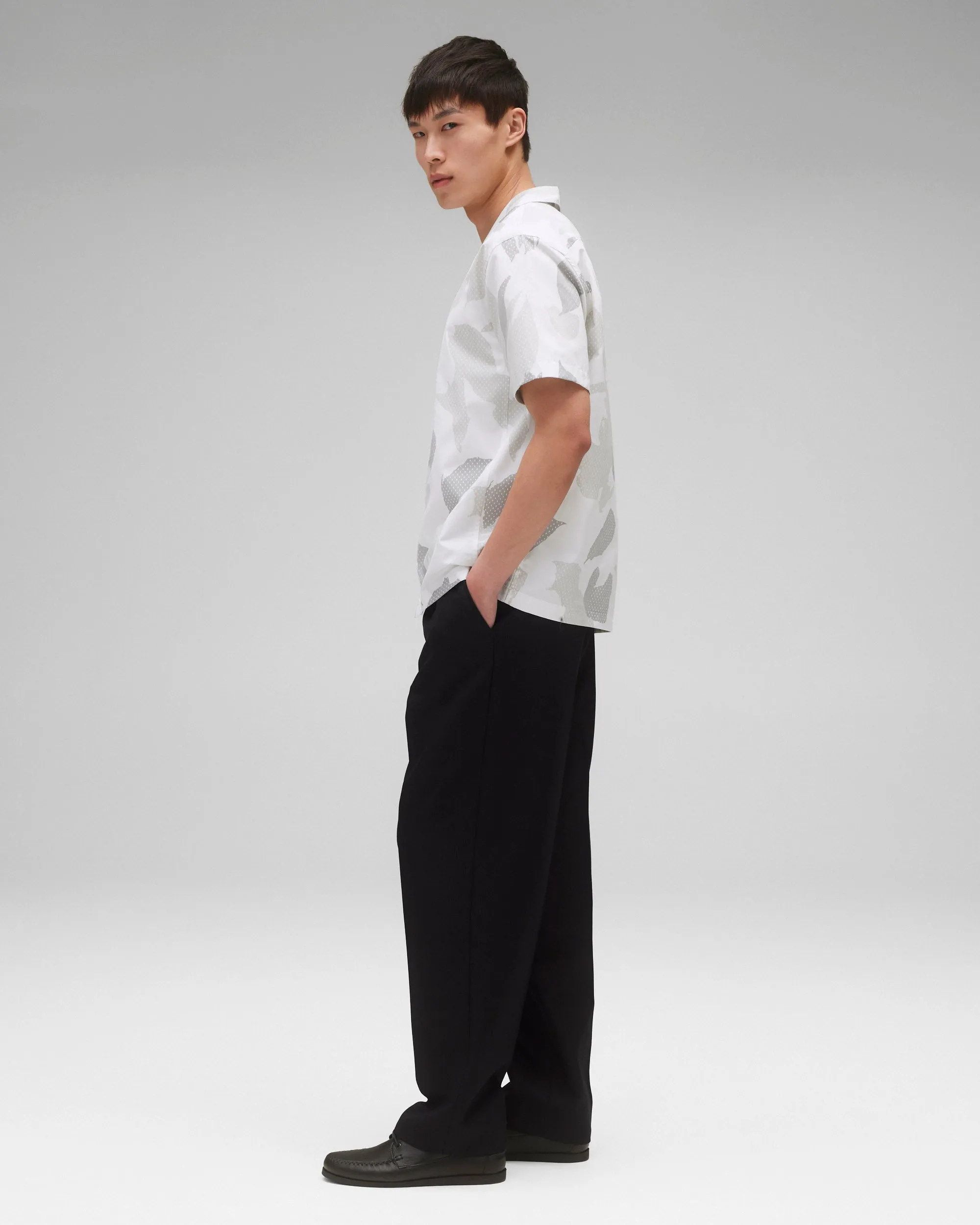 Cotton Poplin Botanical Relaxed Camp Shirt sold by Reigning Champ product image thumbnail 4