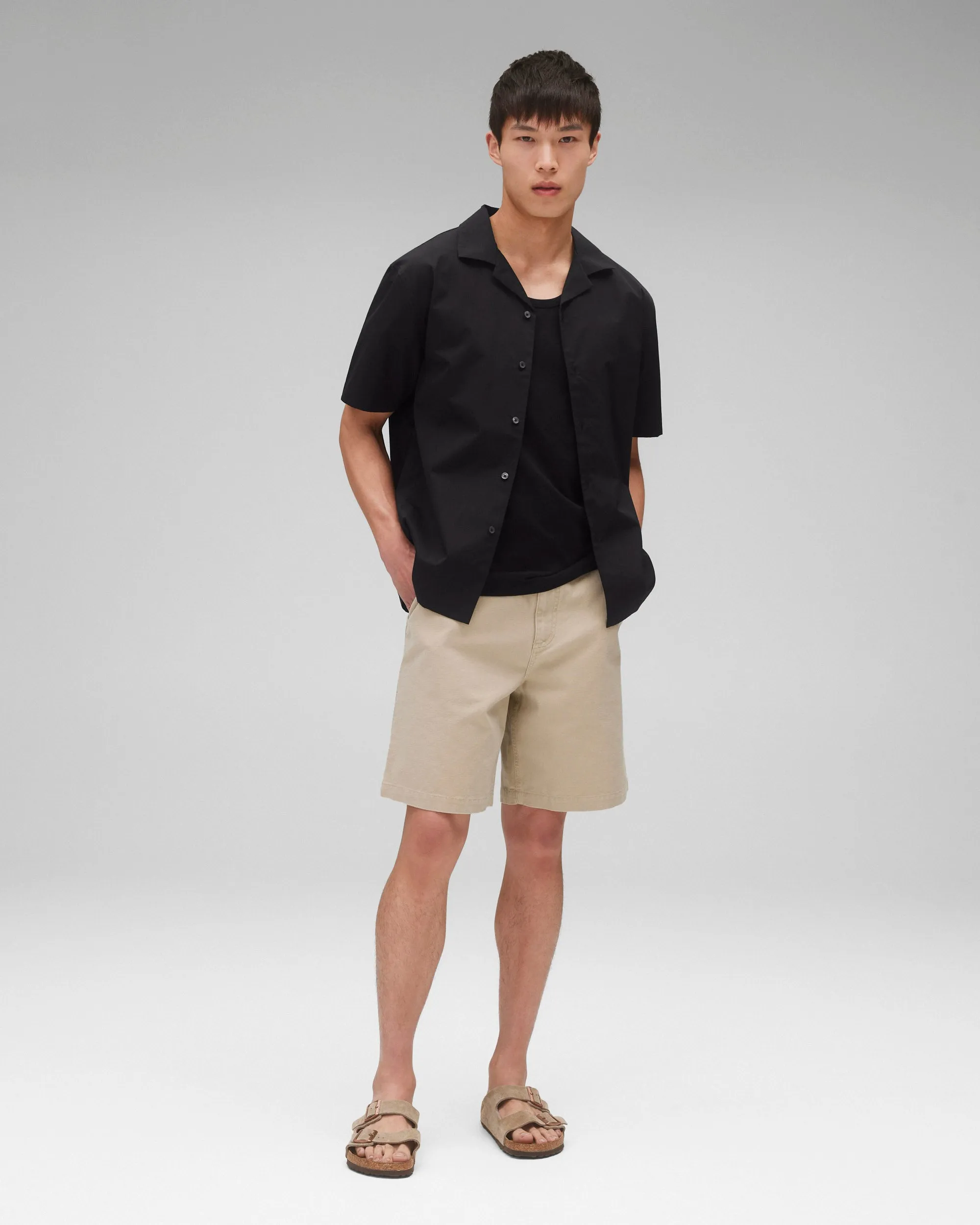 Cotton Poplin Palermo Relaxed Camp Shirt sold by Reigning Champ product image thumbnail 3