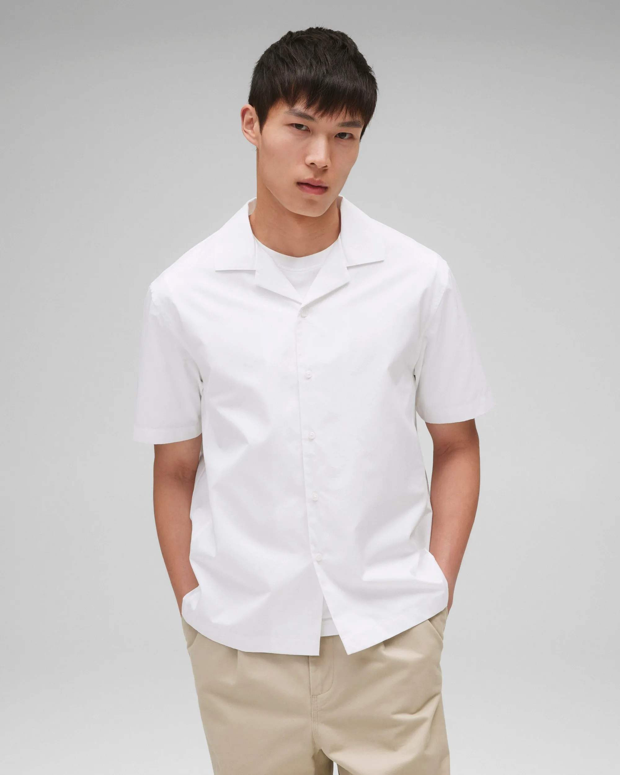 Cotton Poplin Palermo Relaxed Camp Shirt sold by Reigning Champ product image thumbnail 2
