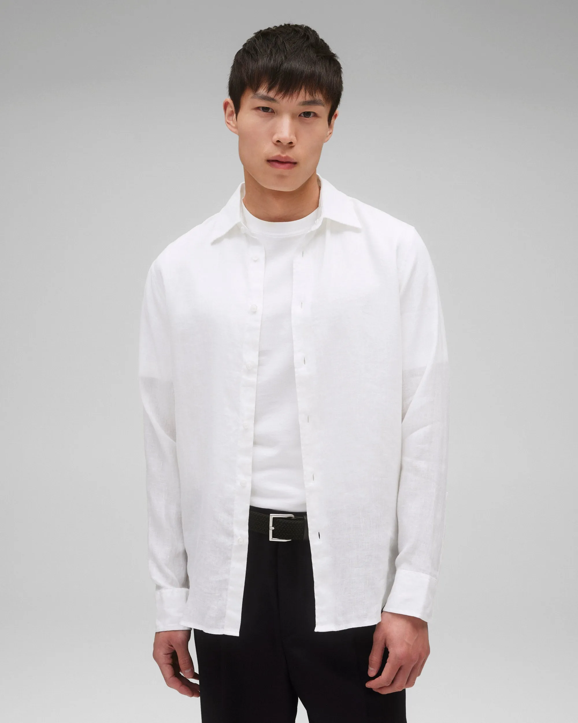 Linen Plaza Standard Shirt sold by Reigning Champ product image thumbnail 2