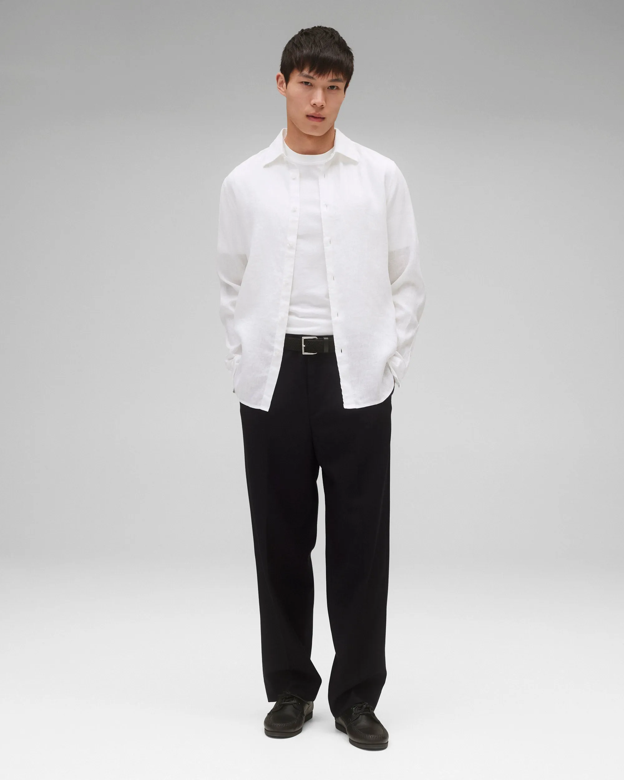 Linen Plaza Standard Shirt sold by Reigning Champ product image thumbnail 3