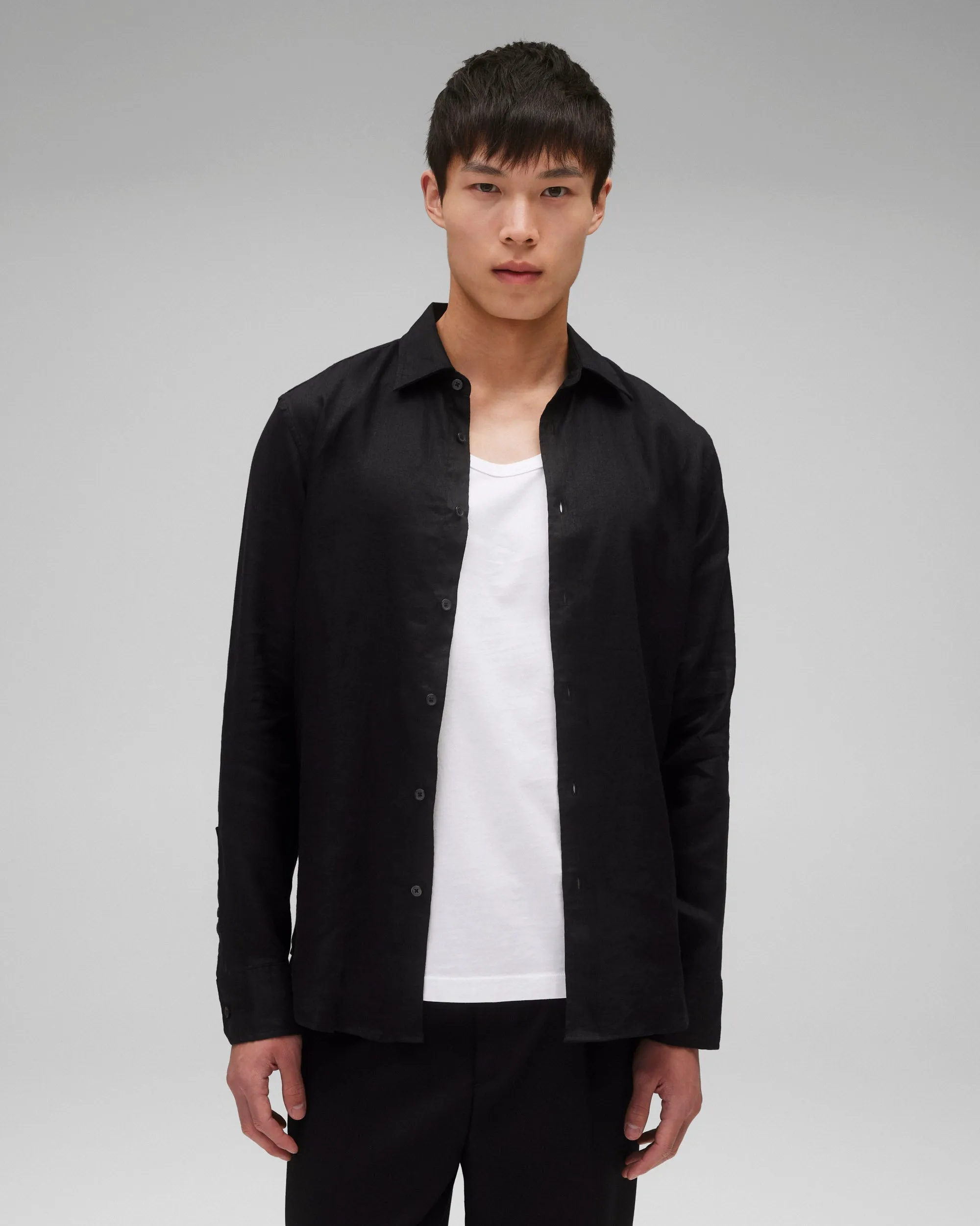 Linen Plaza Standard Shirt sold by Reigning Champ product image thumbnail 2