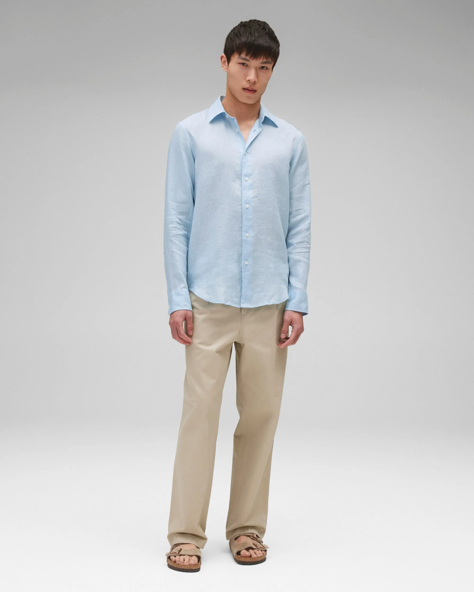 Linen Plaza Standard Shirt sold by Reigning Champ product image thumbnail 3