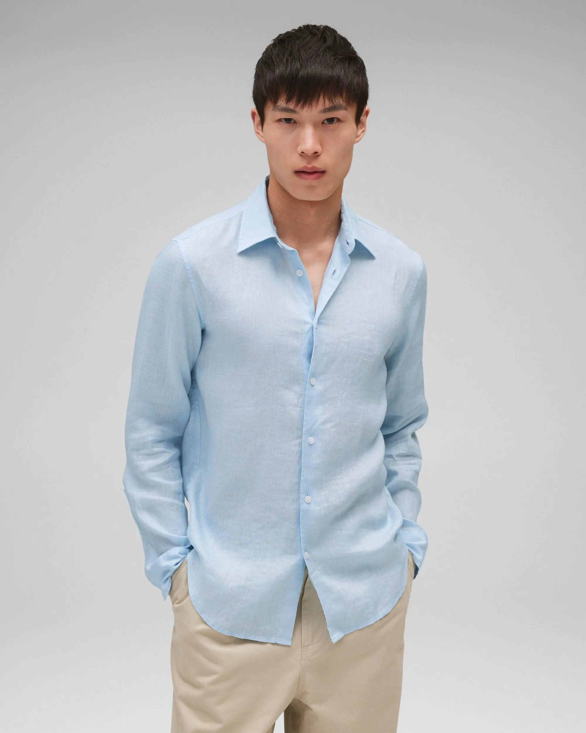 Linen Plaza Standard Shirt sold by Reigning Champ product image thumbnail 2