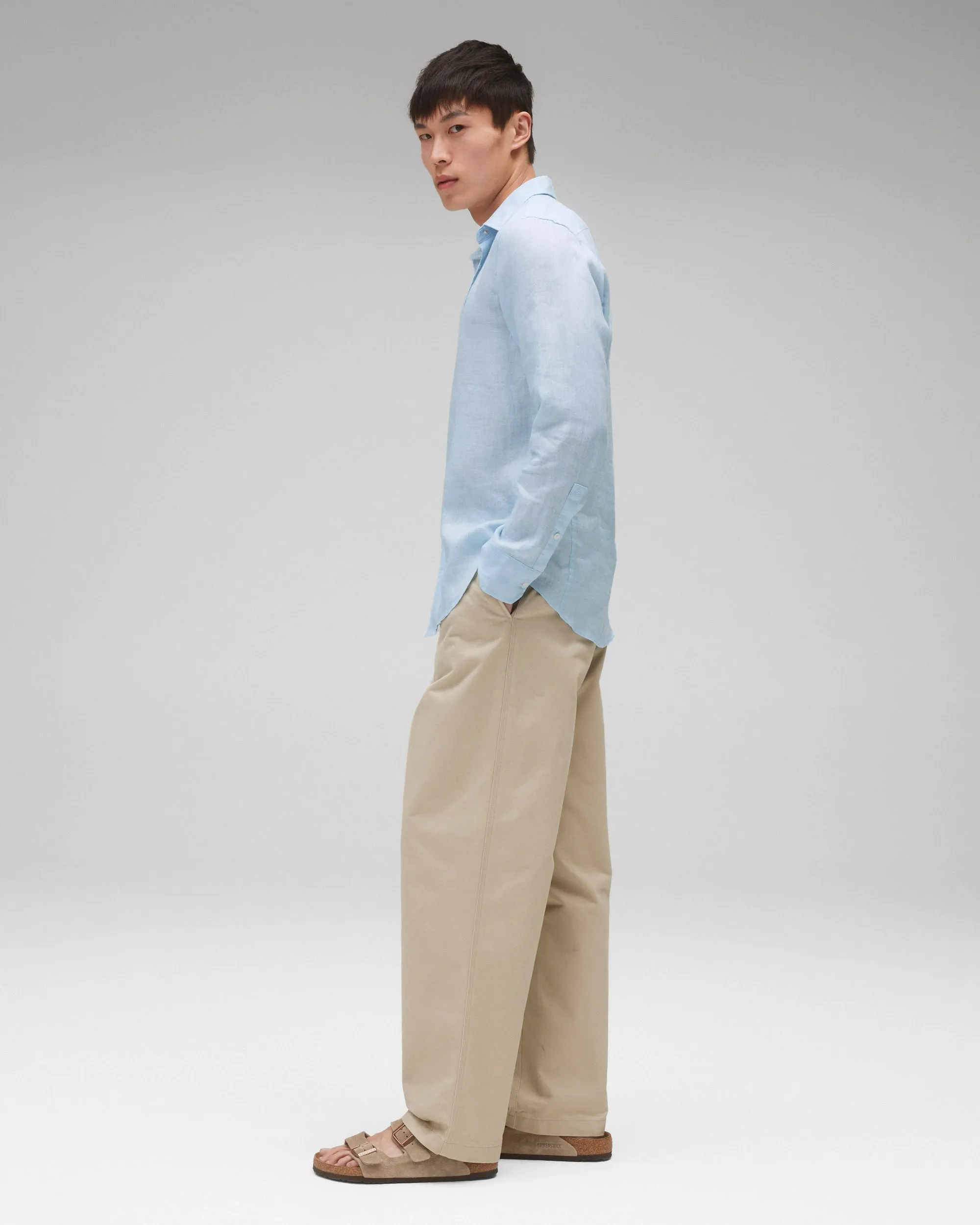 Linen Plaza Standard Shirt sold by Reigning Champ product image thumbnail 4