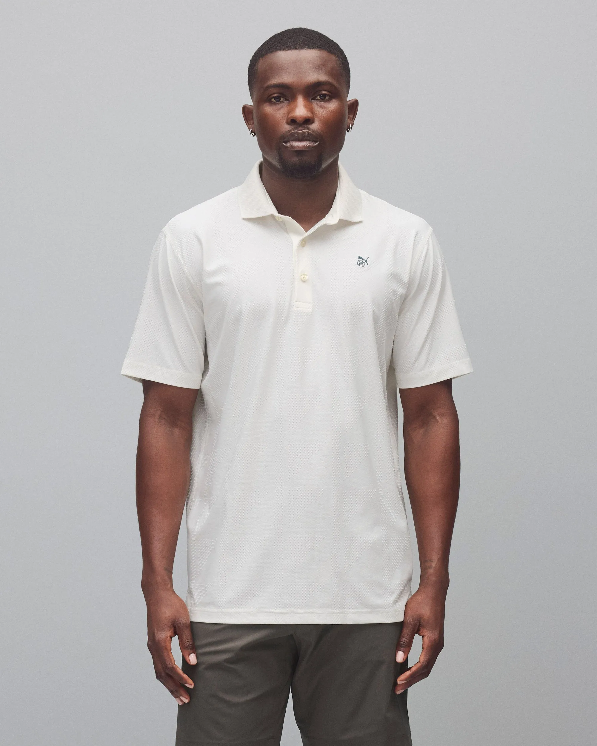 PUMA x Reigning Champ MATTR Jacquard Polo sold by Reigning Champ product image thumbnail 3