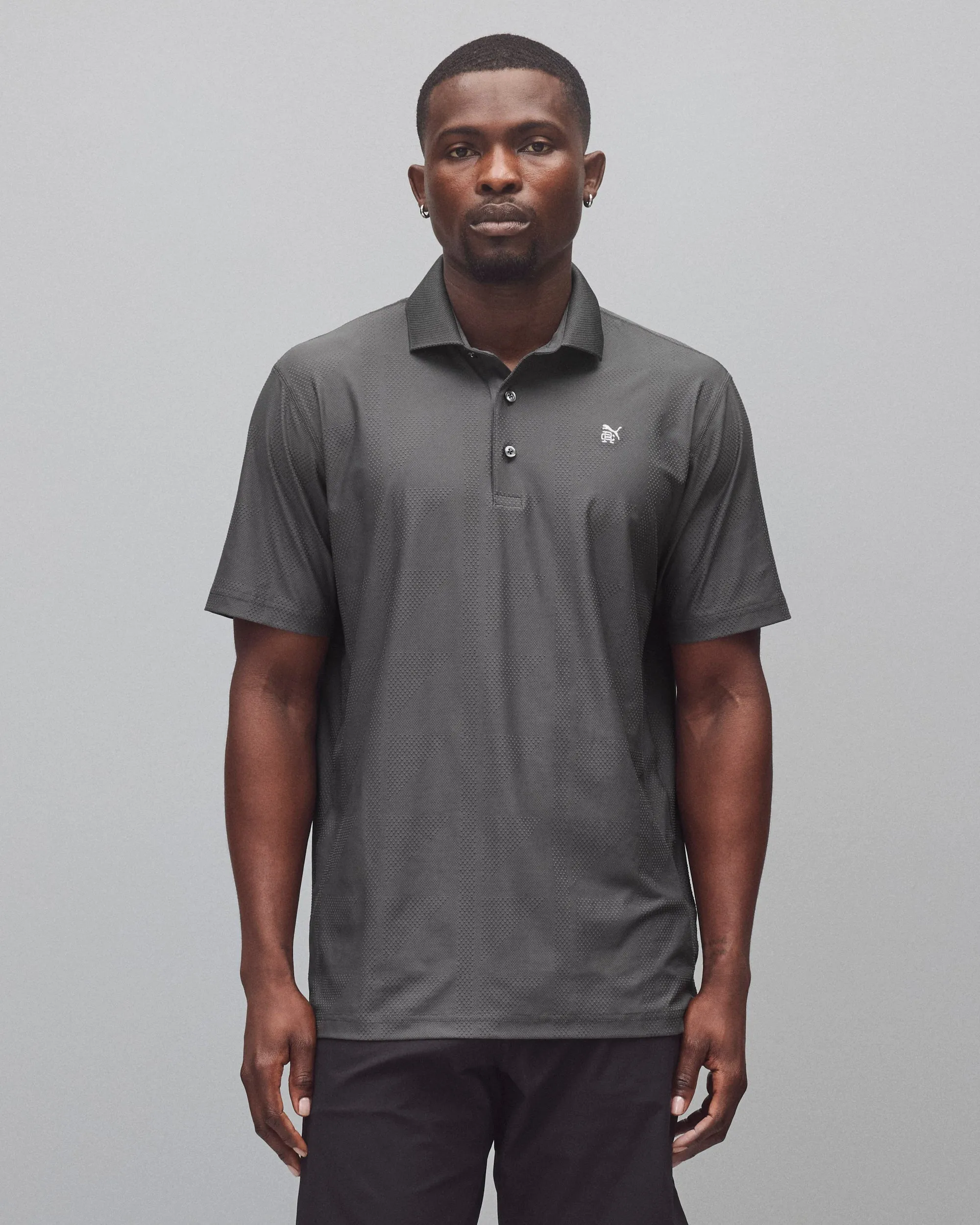 PUMA x Reigning Champ MATTR Jacquard Polo sold by Reigning Champ product image thumbnail 3