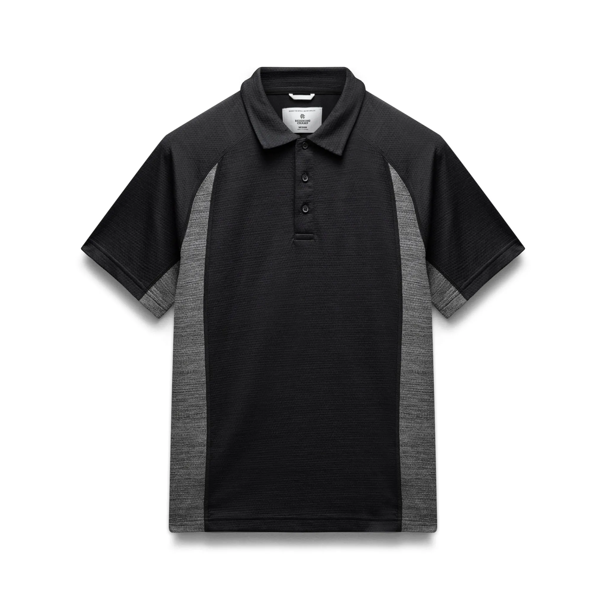 Solotex Mesh Tiebreak Colour Block Standard Polo sold by Reigning Champ