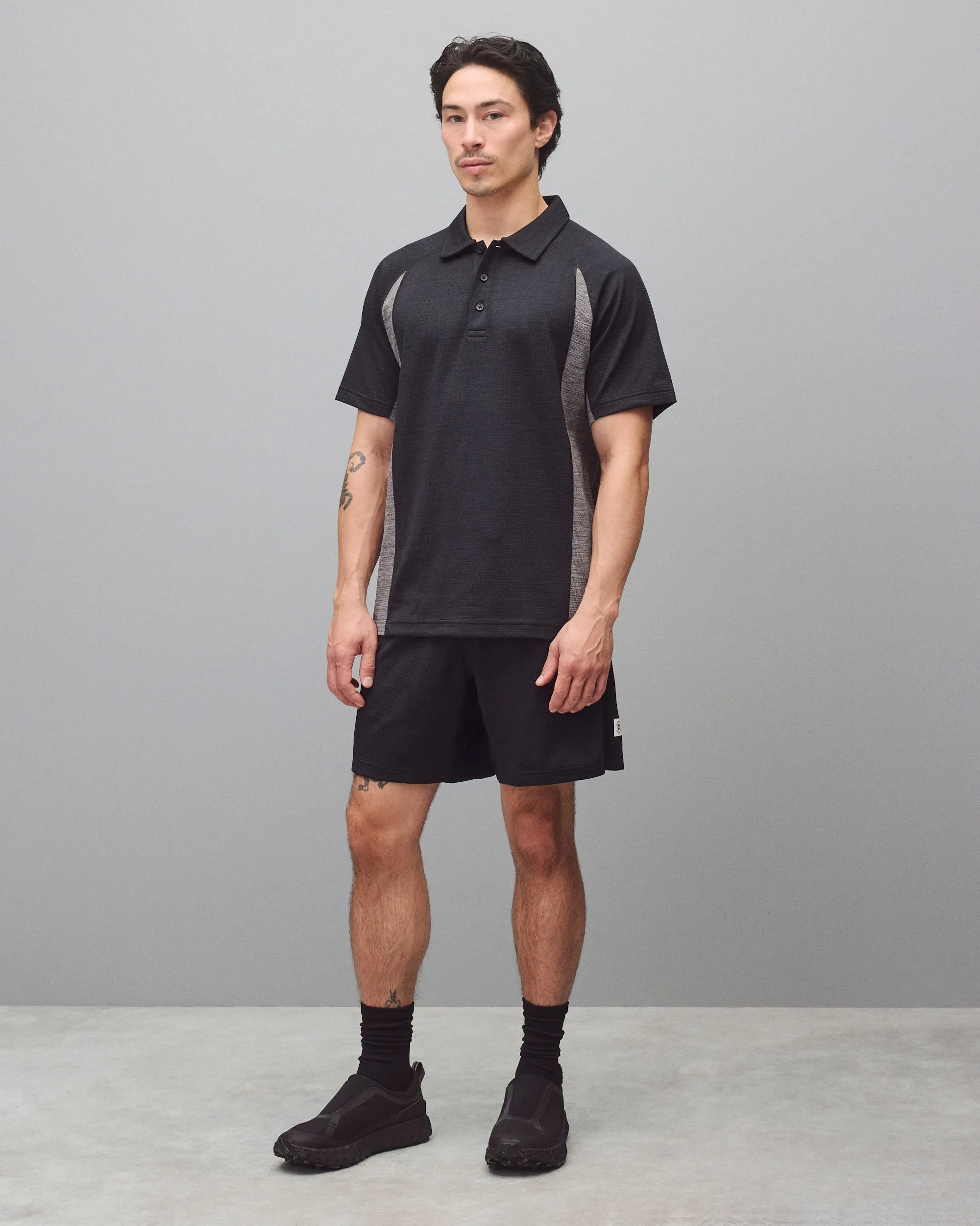 Solotex Mesh Tiebreak Colour Block Standard Polo sold by Reigning Champ product image thumbnail 3