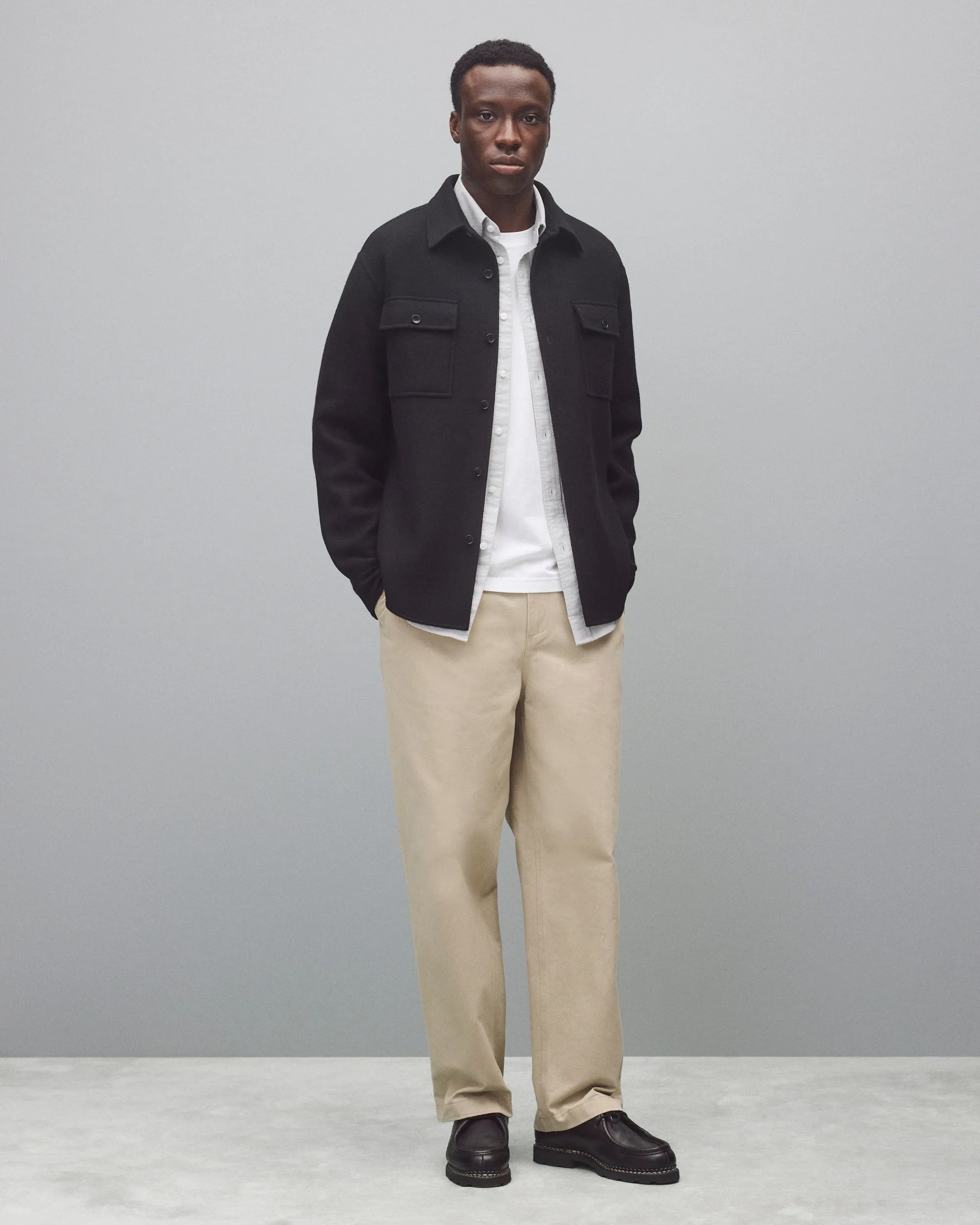 Double Faced Wool Concourse Overshirt sold by Reigning Champ product image thumbnail 3