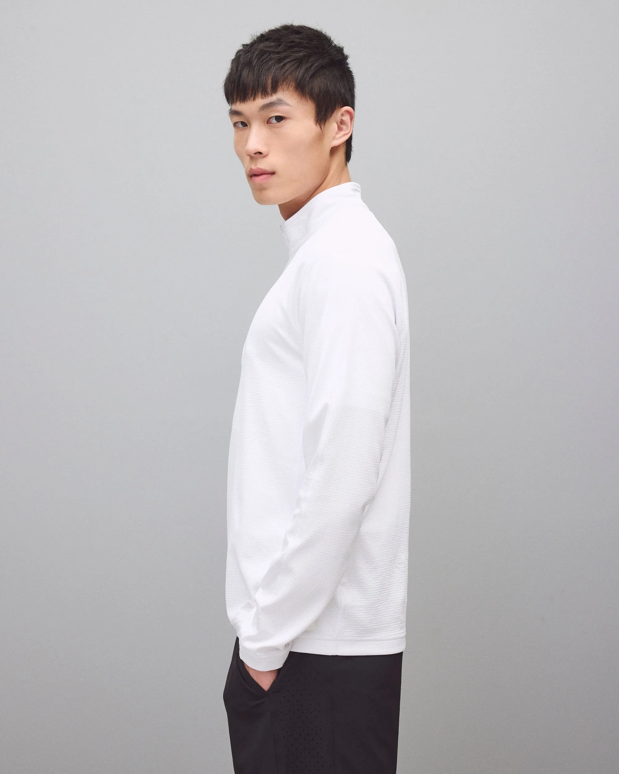 Solotex Mesh Tiebreak Standard Quarter Zip sold by Reigning Champ product image thumbnail 3