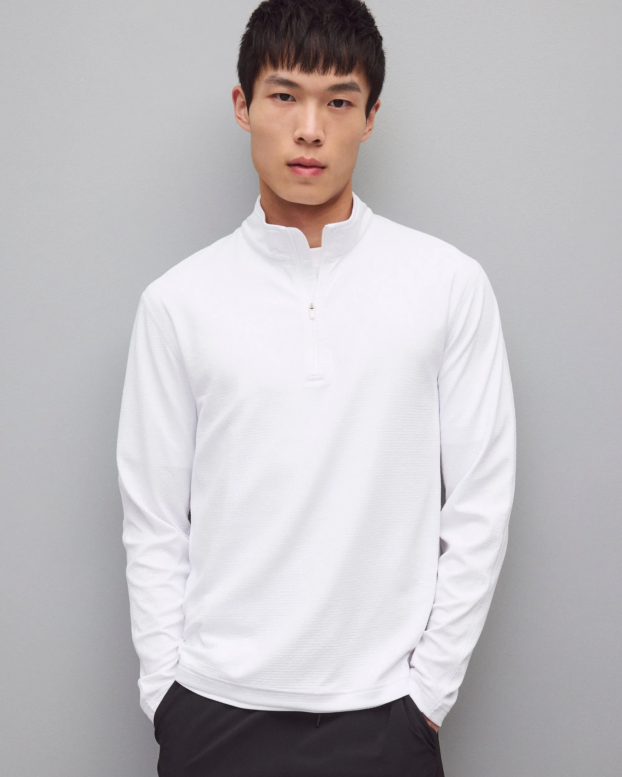 Solotex Mesh Tiebreak Standard Quarter Zip sold by Reigning Champ product image thumbnail 2