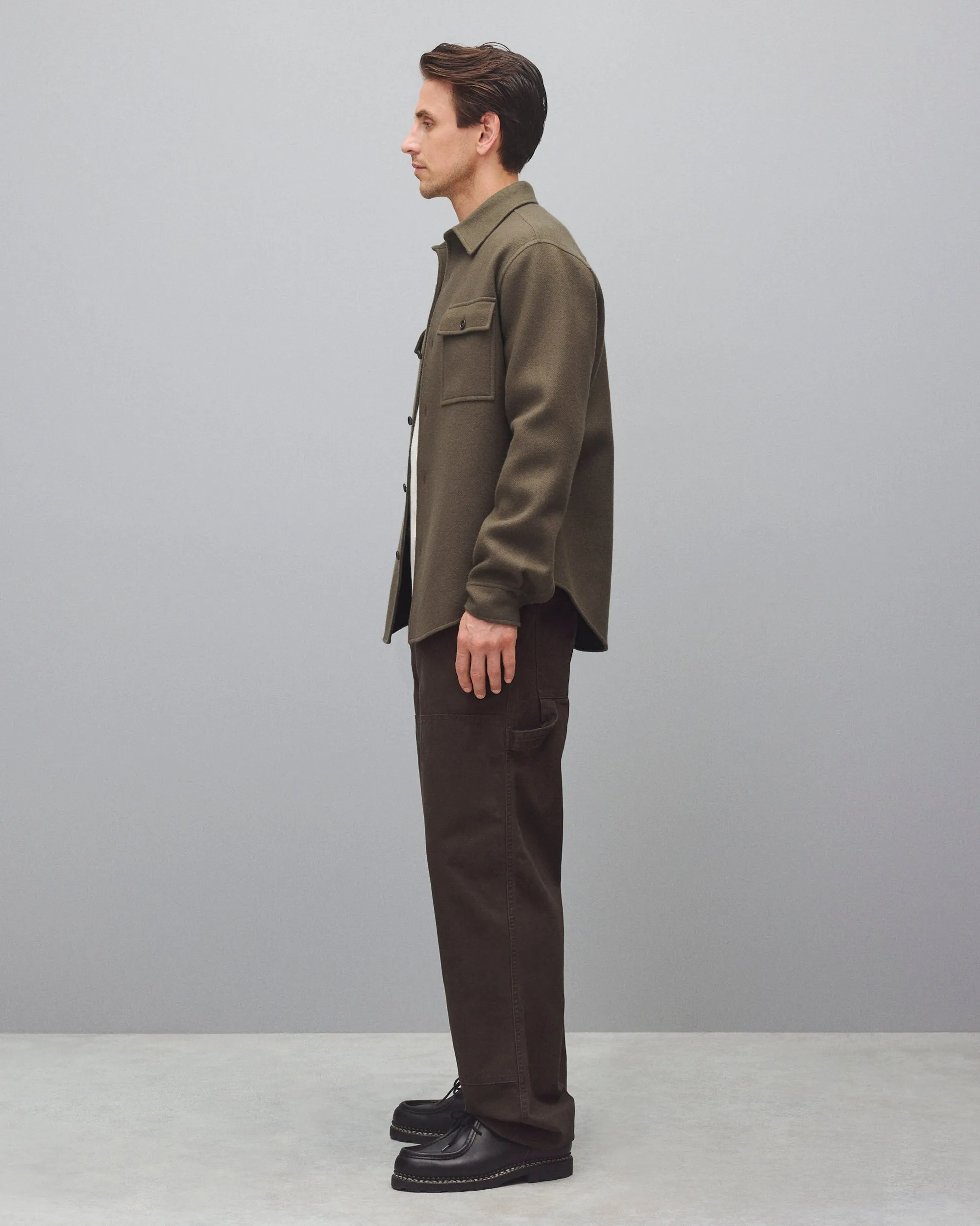 Double Faced Wool Concourse Overshirt sold by Reigning Champ product image thumbnail 4