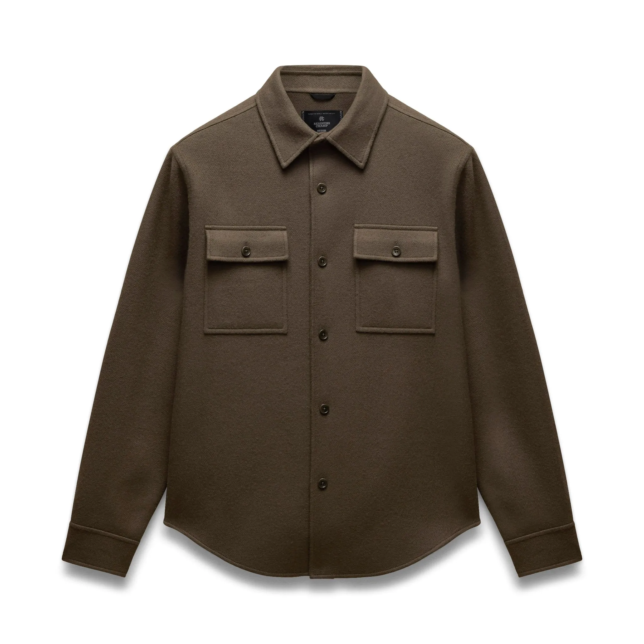 Double Faced Wool Concourse Overshirt sold by Reigning Champ