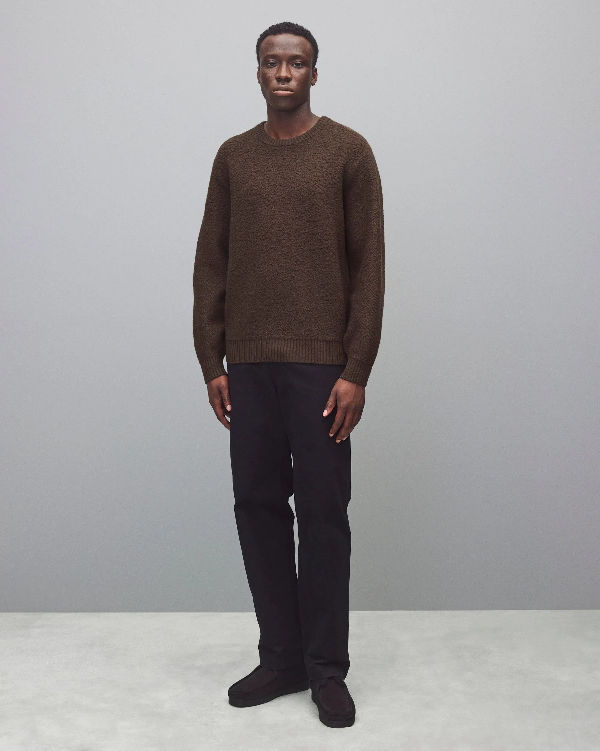 Textured Boucle Turf Crewneck sold by Reigning Champ product image thumbnail 3