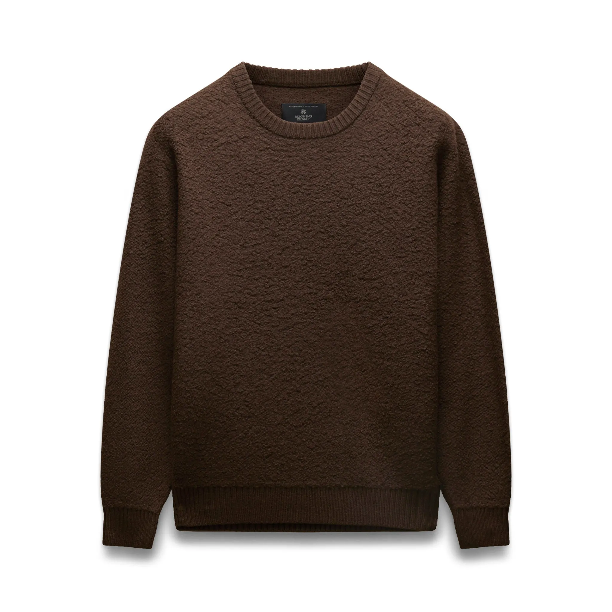 Textured Boucle Turf Crewneck sold by Reigning Champ