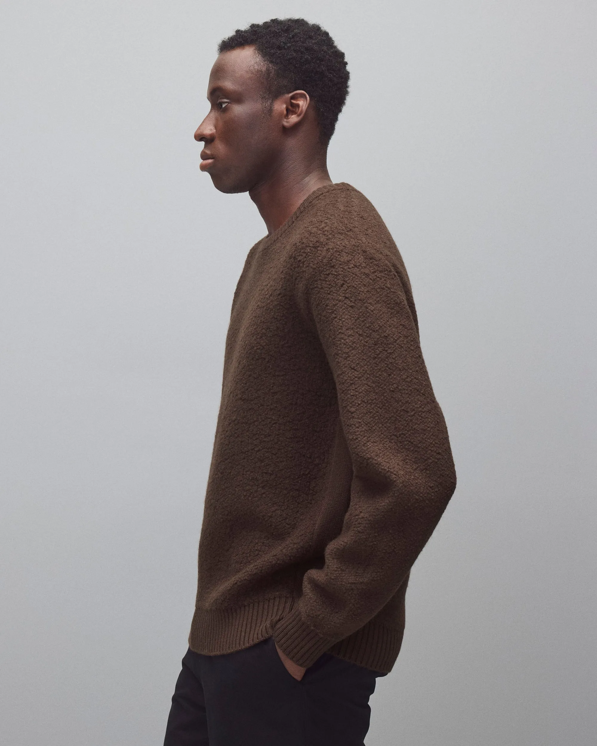 Textured Boucle Turf Crewneck sold by Reigning Champ product image thumbnail 4