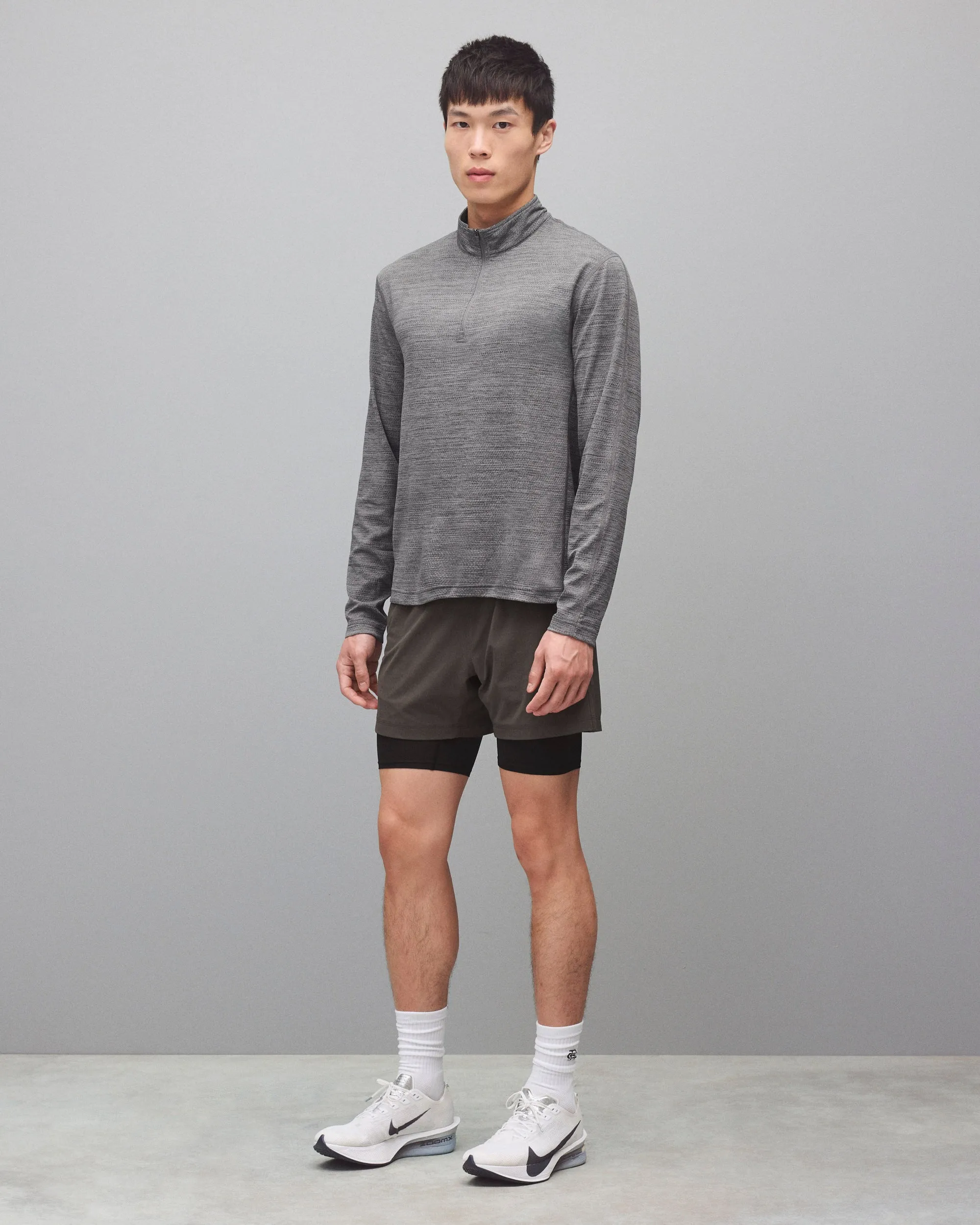 Solotex Mesh Tiebreak Standard Quarter Zip sold by Reigning Champ product image thumbnail 3