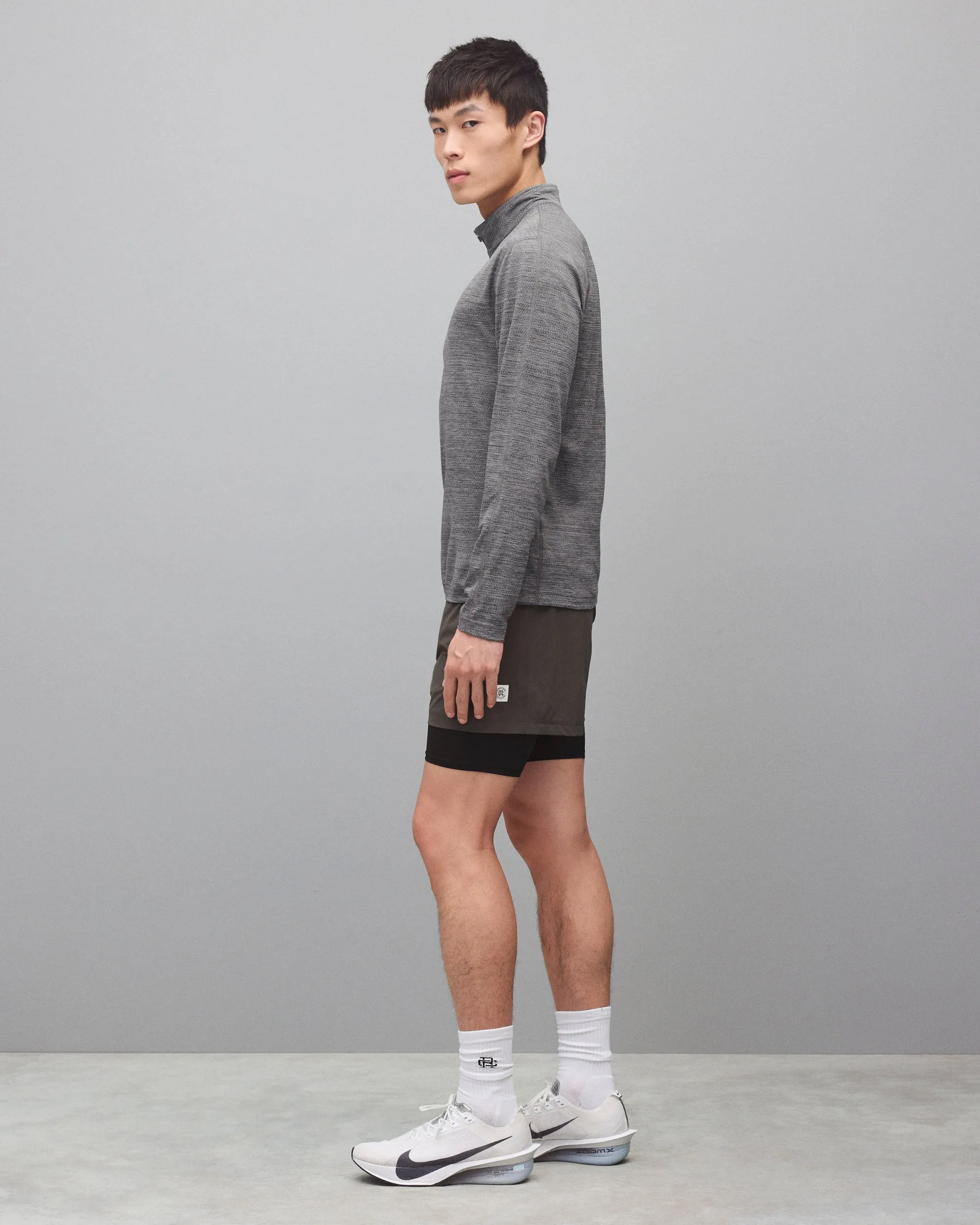 Solotex Mesh Tiebreak Standard Quarter Zip sold by Reigning Champ product image thumbnail 4