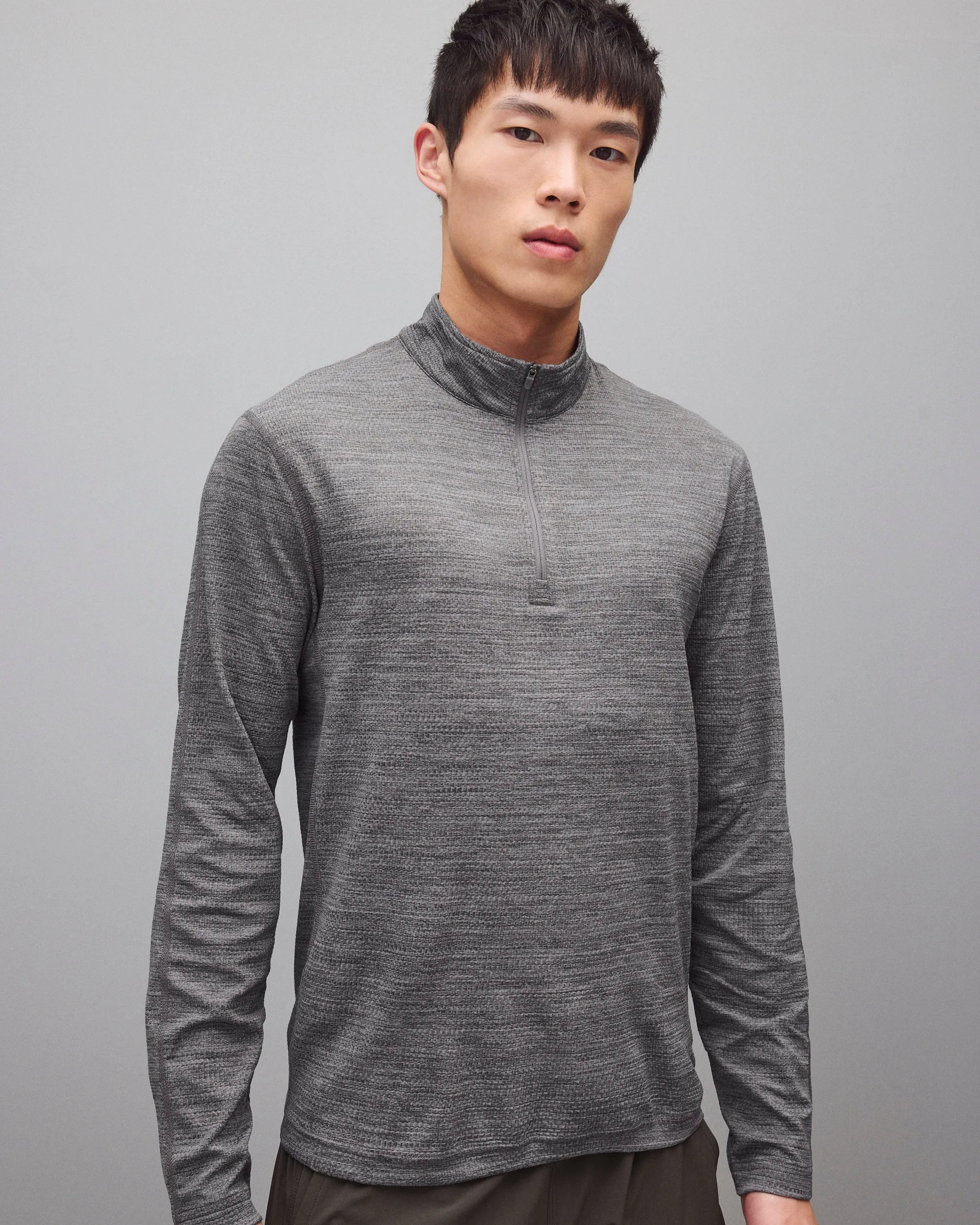 Solotex Mesh Tiebreak Standard Quarter Zip sold by Reigning Champ product image thumbnail 2