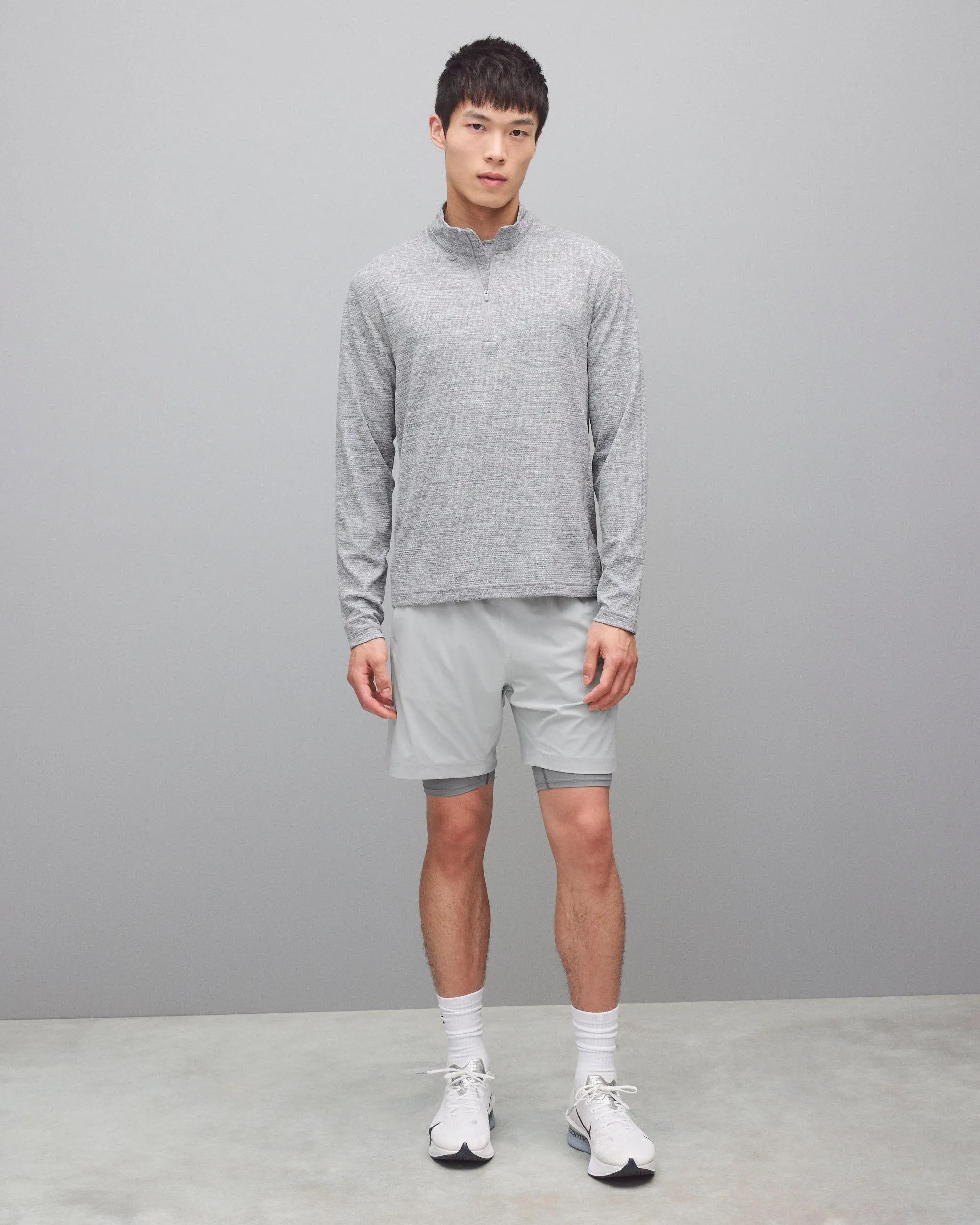 Solotex Mesh Tiebreak Standard Quarter Zip sold by Reigning Champ product image thumbnail 3