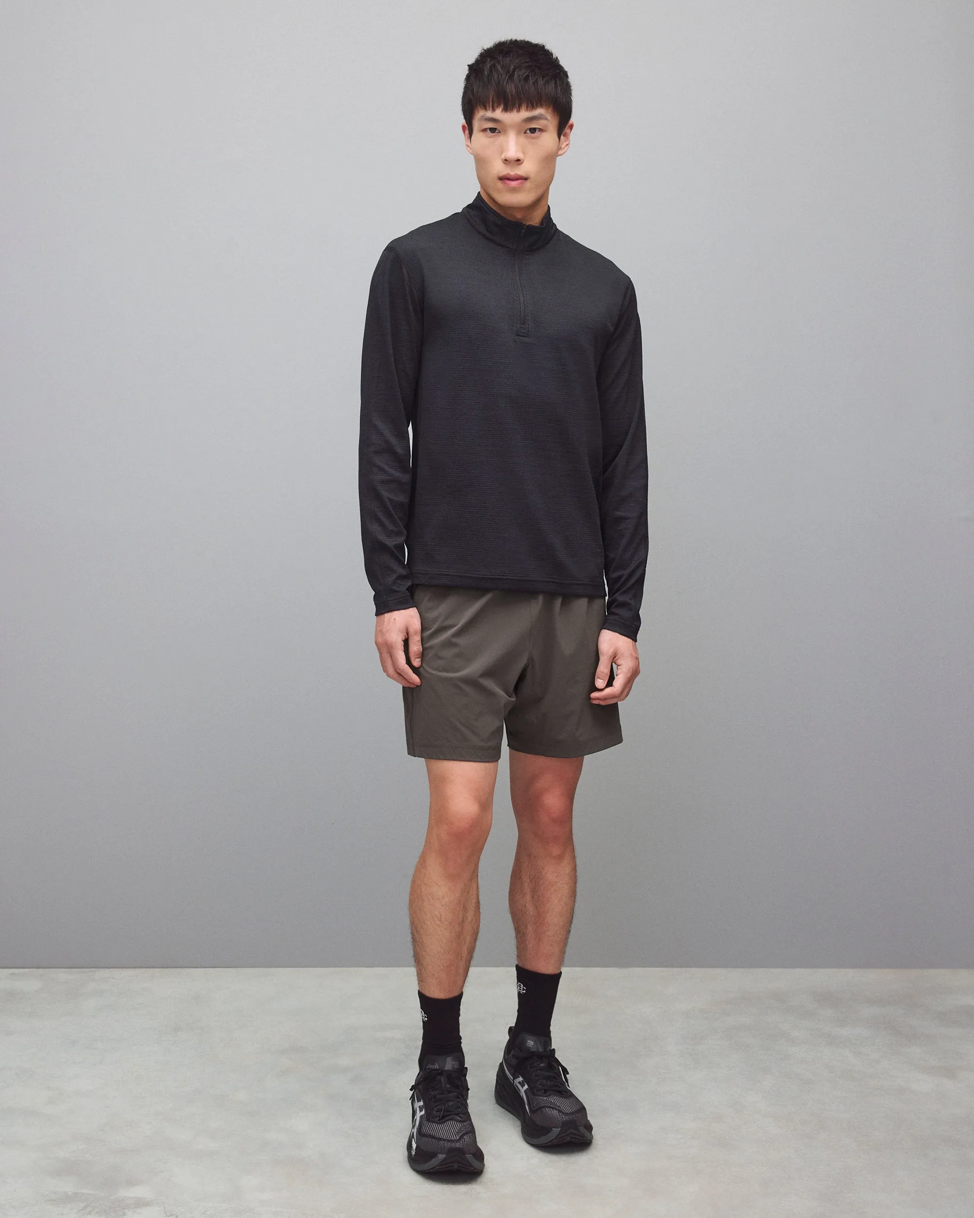 Solotex Mesh Tiebreak Standard Quarter Zip sold by Reigning Champ product image thumbnail 3