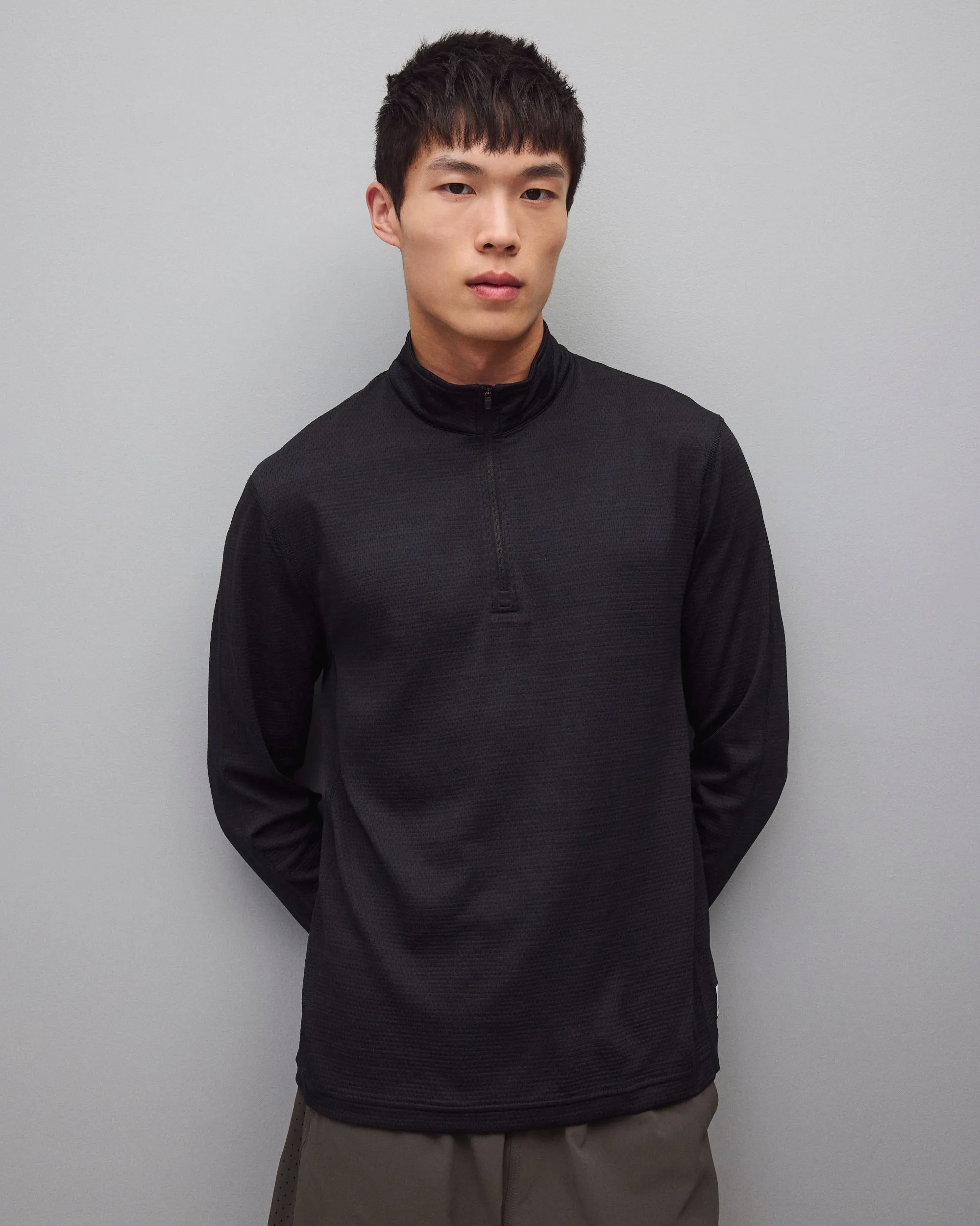Solotex Mesh Tiebreak Standard Quarter Zip sold by Reigning Champ product image thumbnail 2