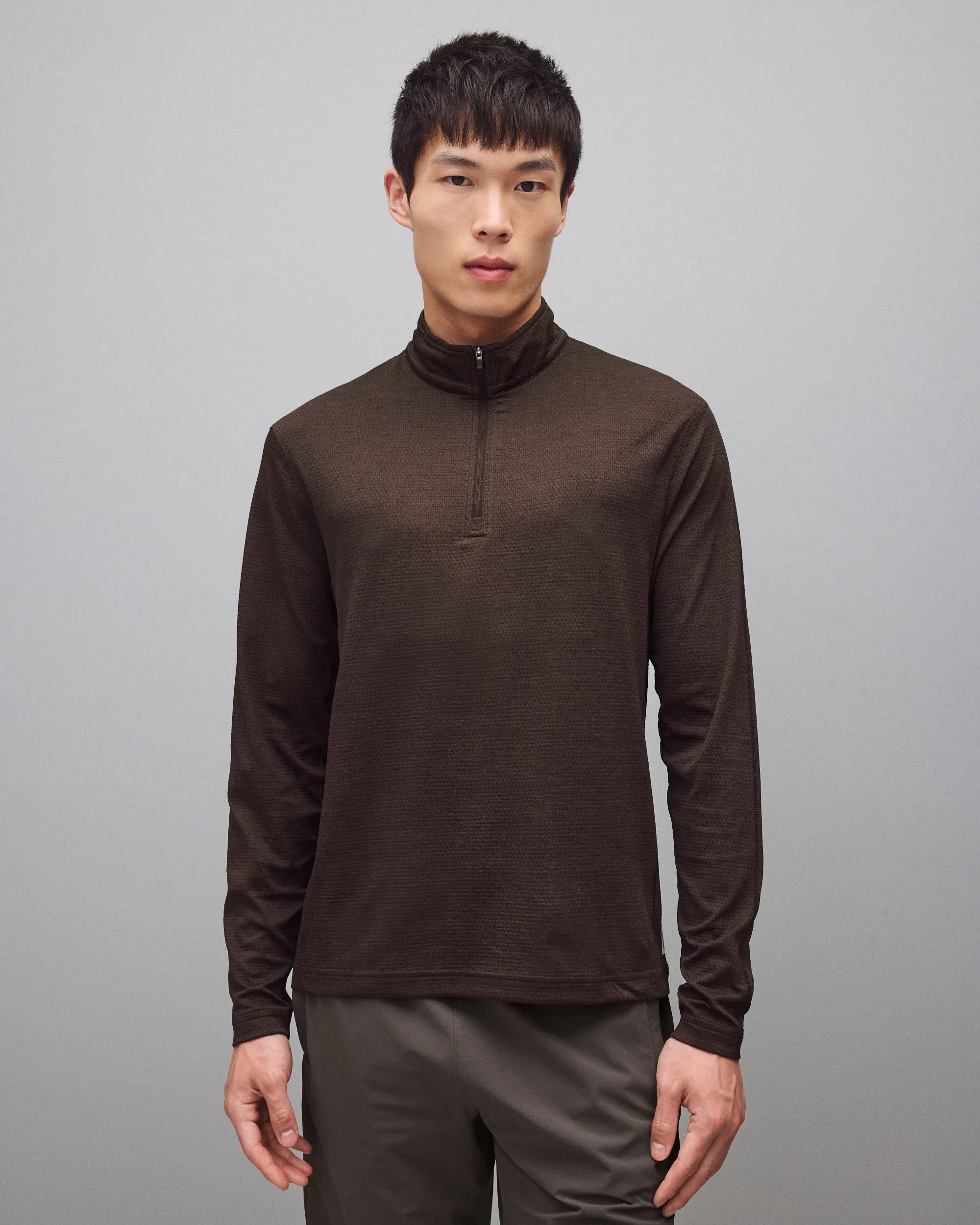 Solotex Mesh Tiebreak Standard Quarter Zip sold by Reigning Champ product image thumbnail 2