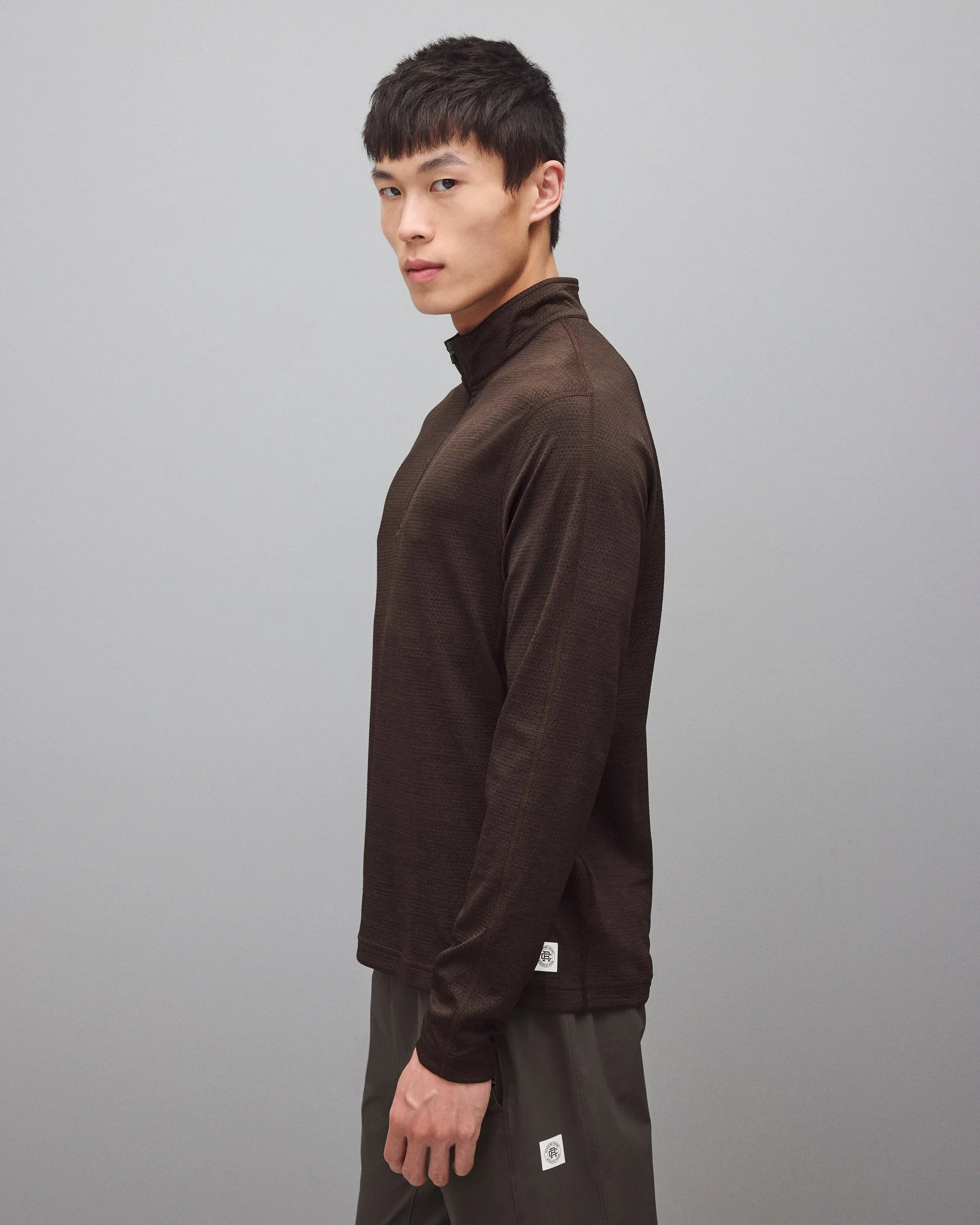 Solotex Mesh Tiebreak Standard Quarter Zip sold by Reigning Champ product image thumbnail 3