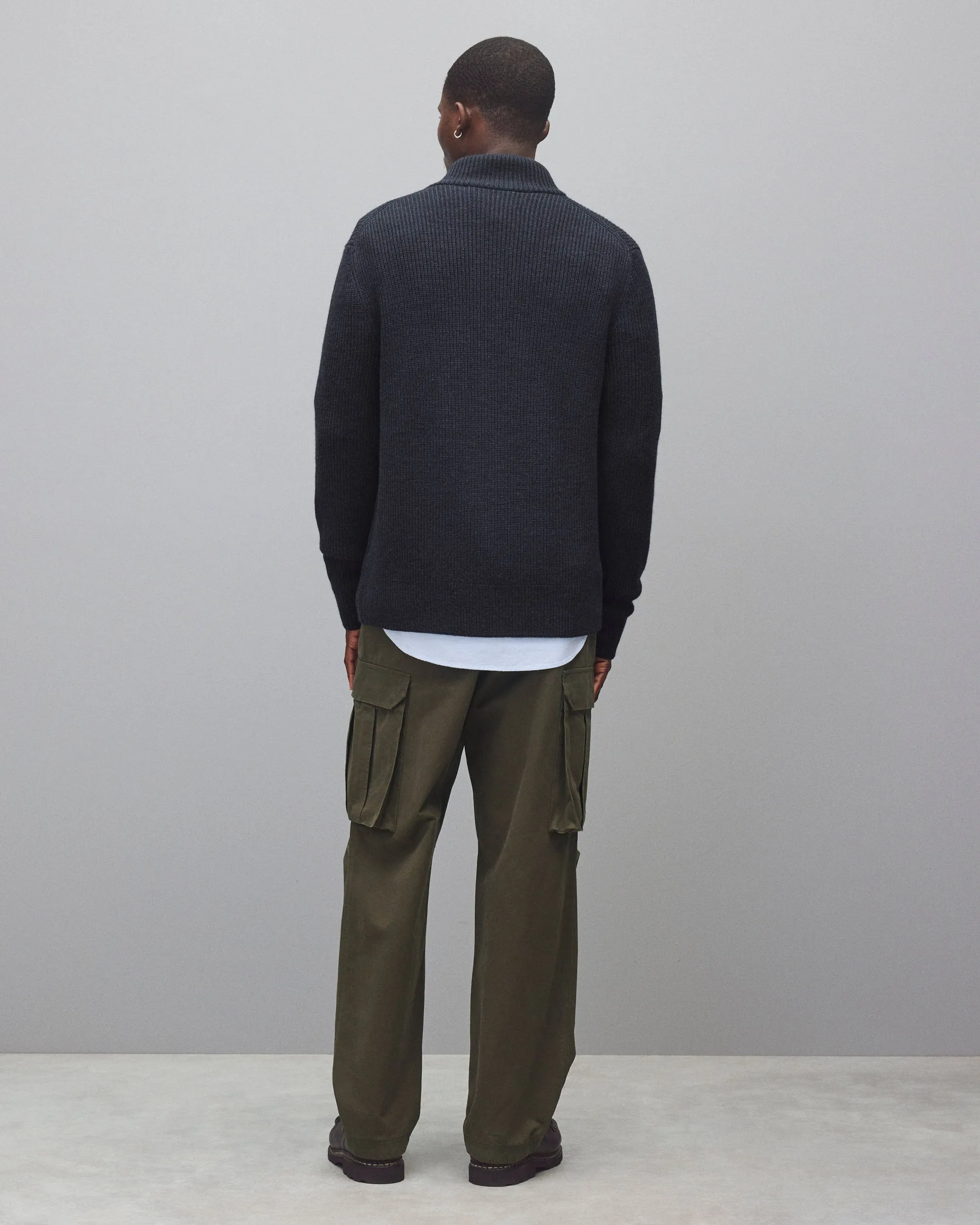 Merino Rib Vinnie Track Jacket sold by Reigning Champ product image thumbnail 5