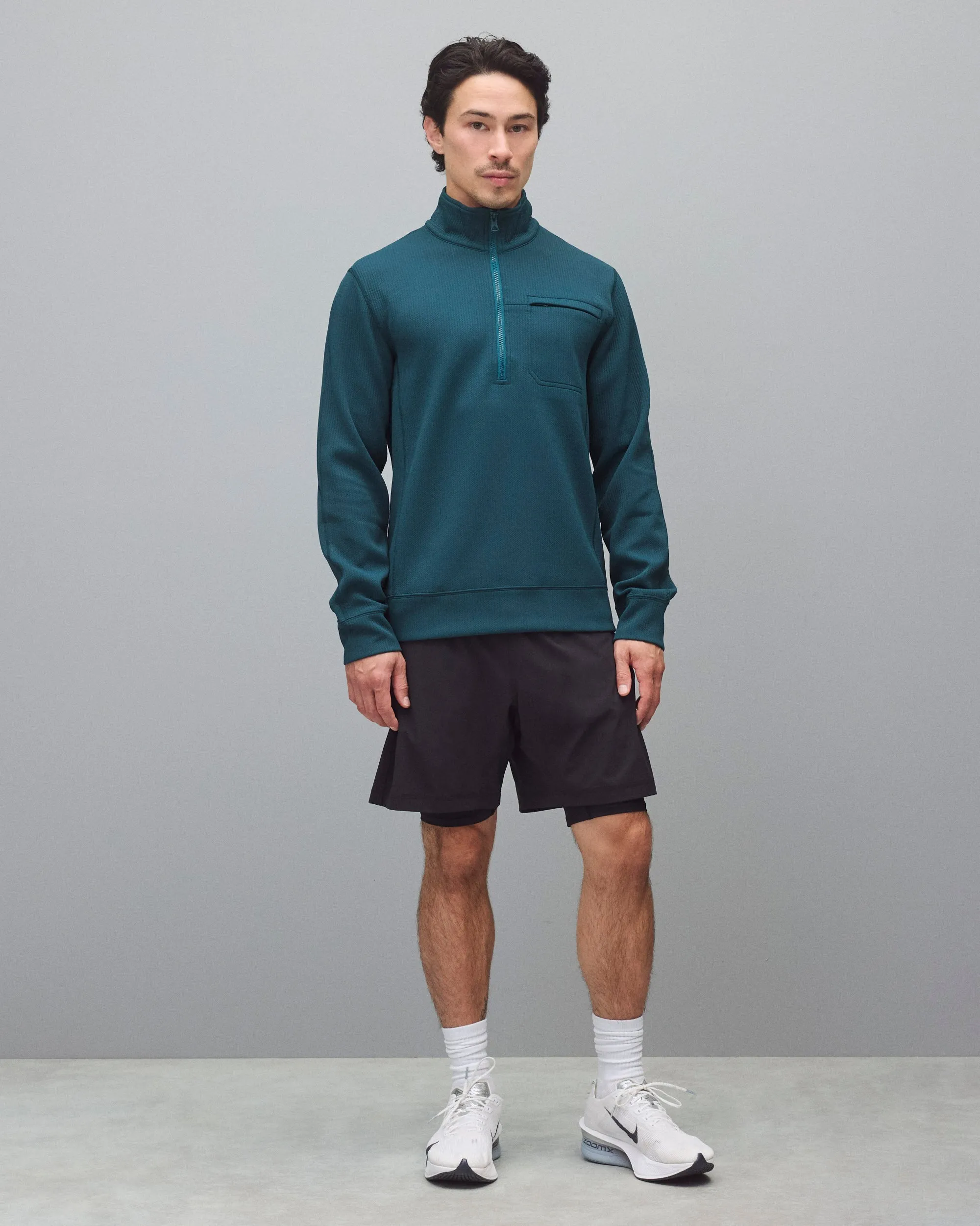 Double Knit Rally Slim Quarter Zip sold by Reigning Champ product image thumbnail 3