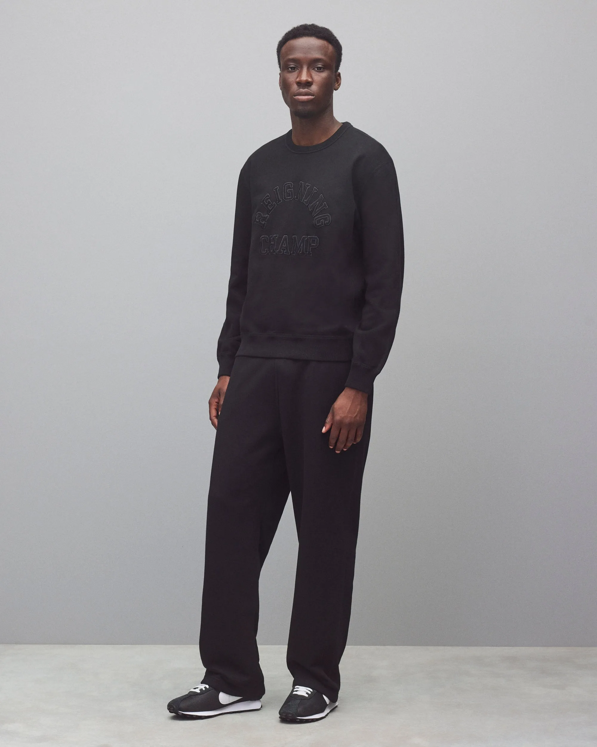 Midweight Terry Arch Logo Standard Crewneck sold by Reigning Champ product image thumbnail 3